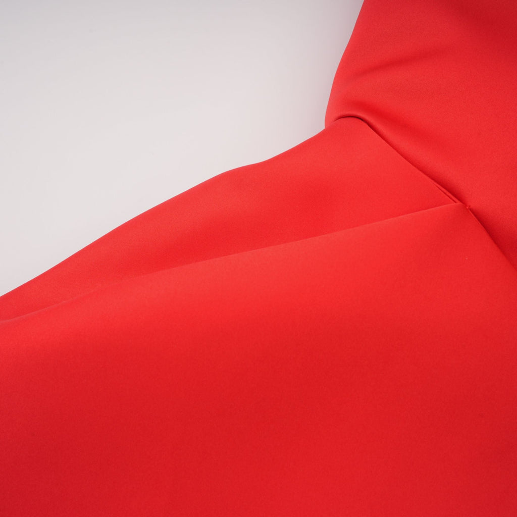 Laure Red Heart Off-shoulder Mini Dress