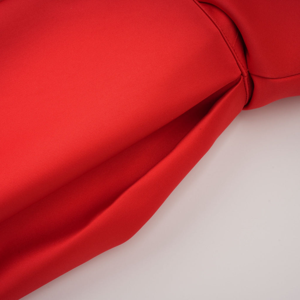 Laure Red Heart Off-shoulder Mini Dress