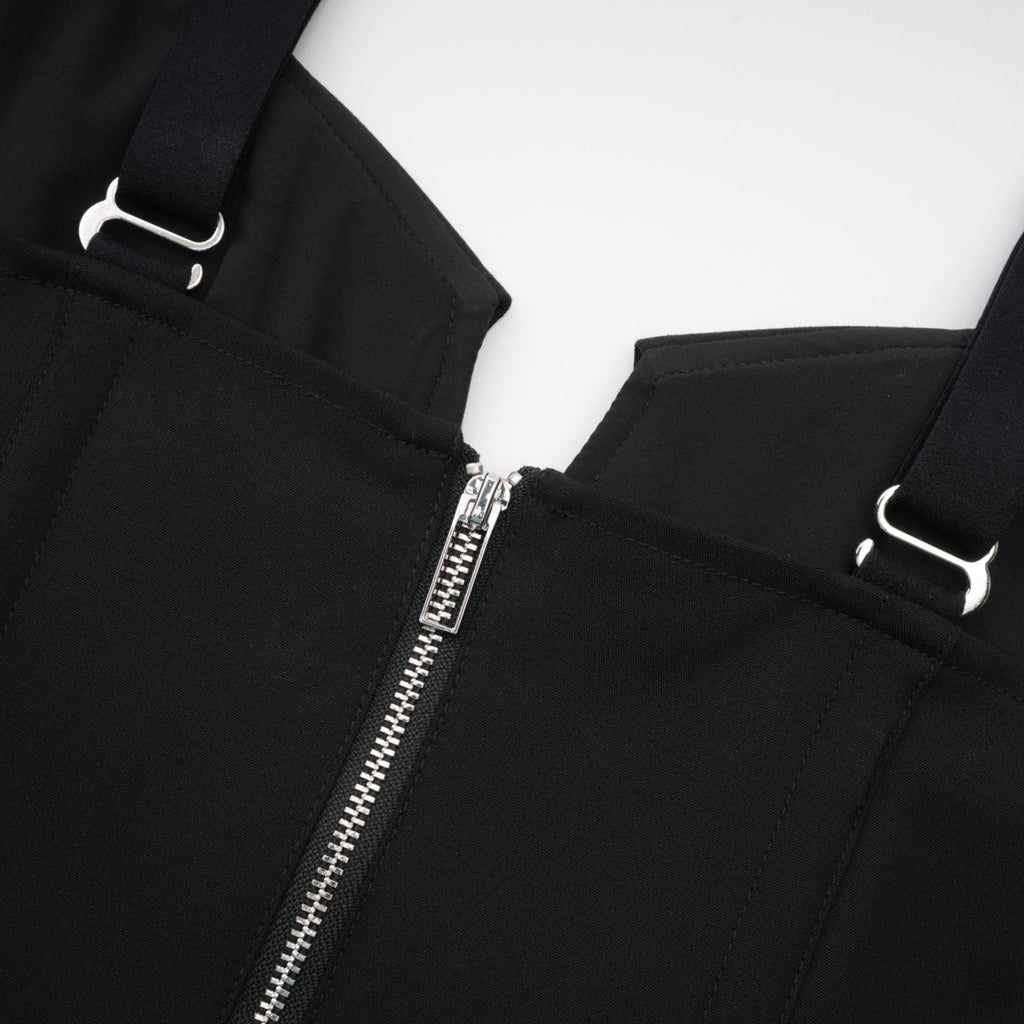 Jaina black hook & eye pocket dress