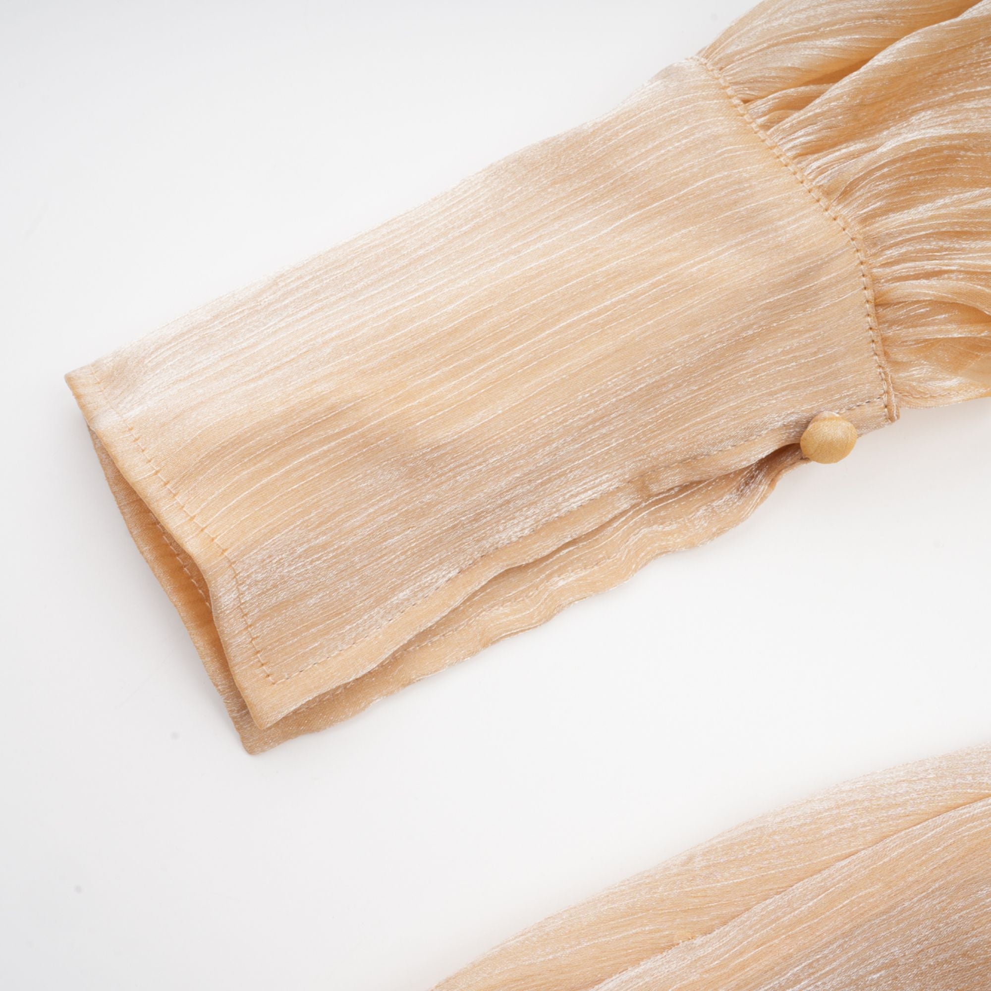 Adelina guldfärgad miniklänning med kristaller och paneler 