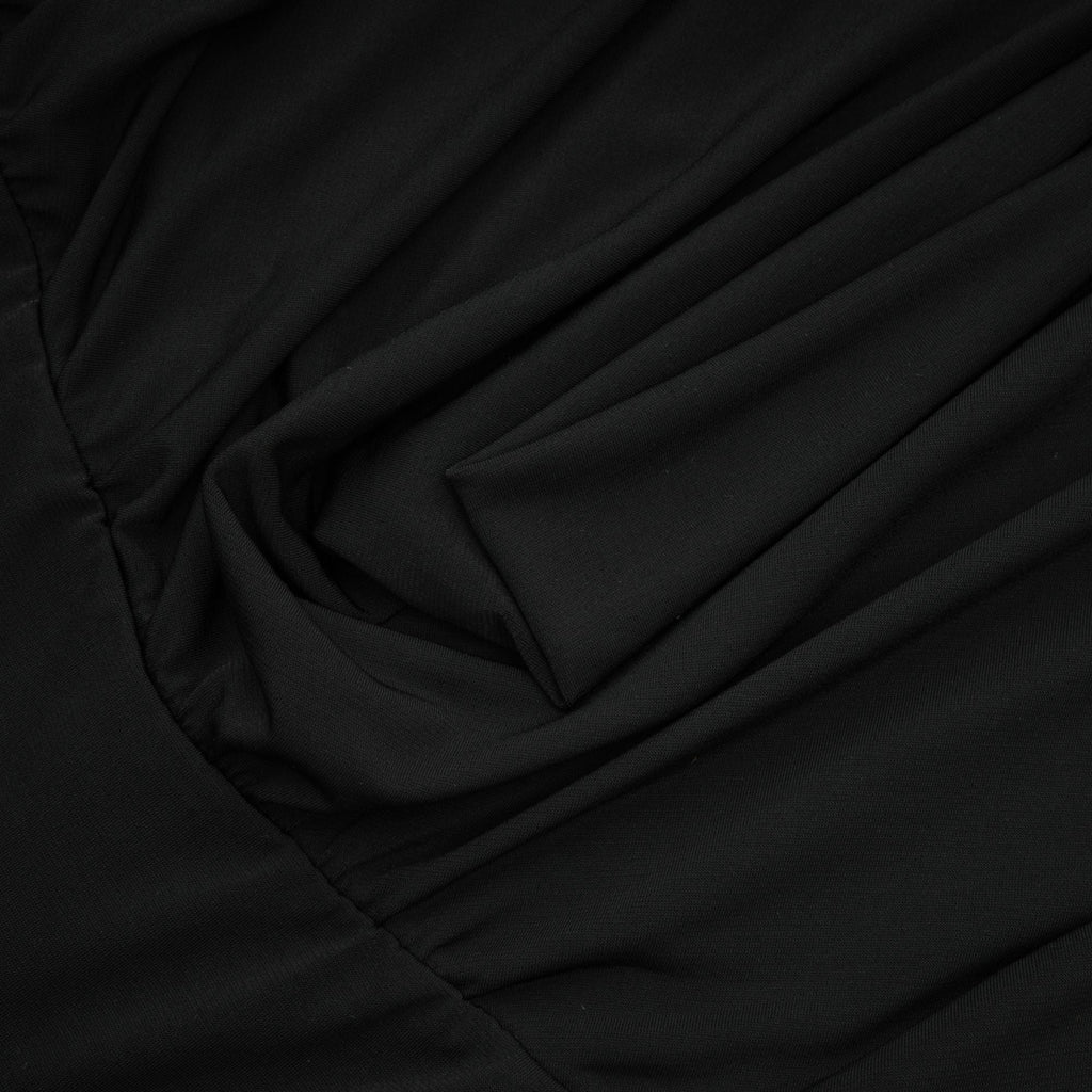 Nala matchande set med denimtopp och kjol med jerseypaneler 