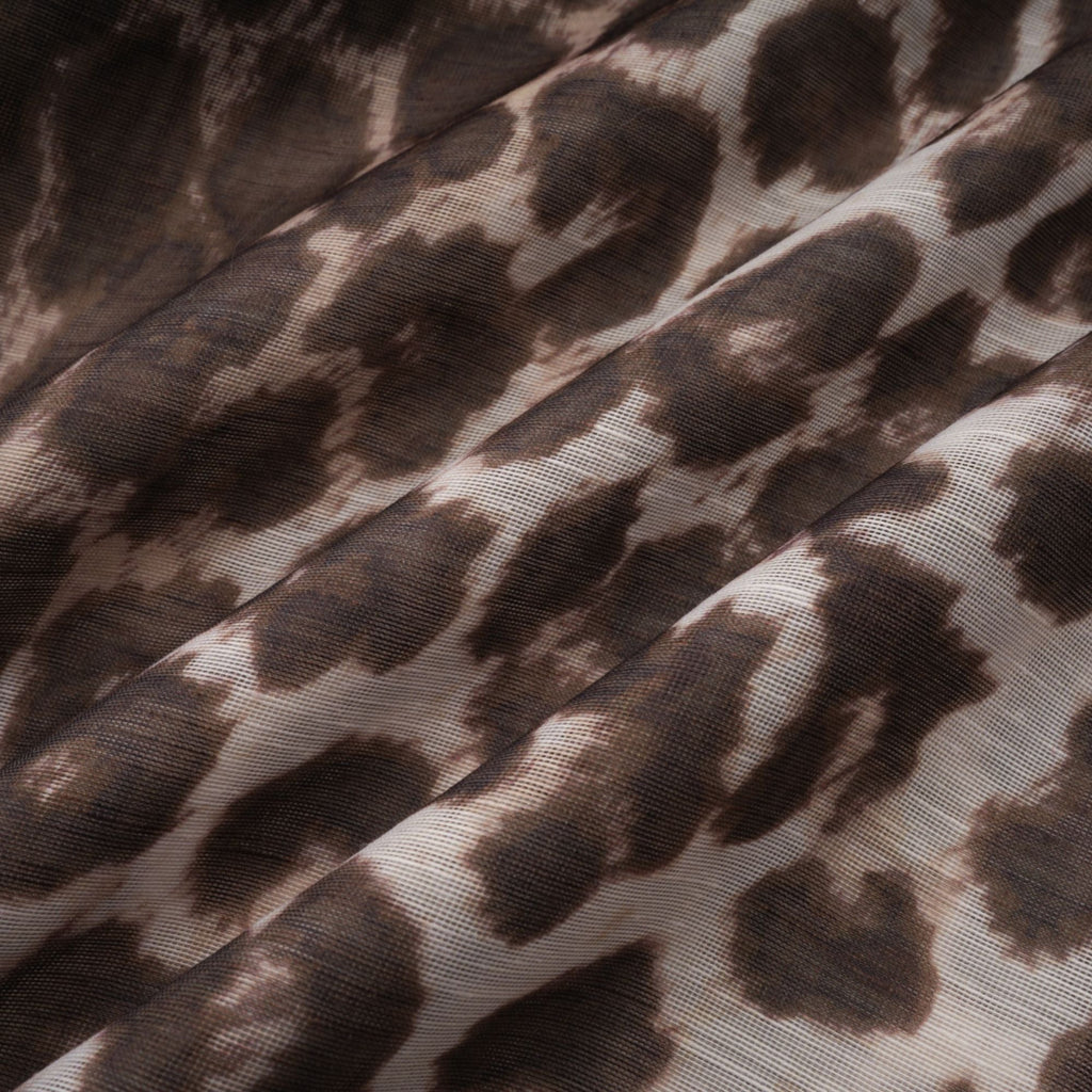 Belle leopard-print oversize-sleeved blouse