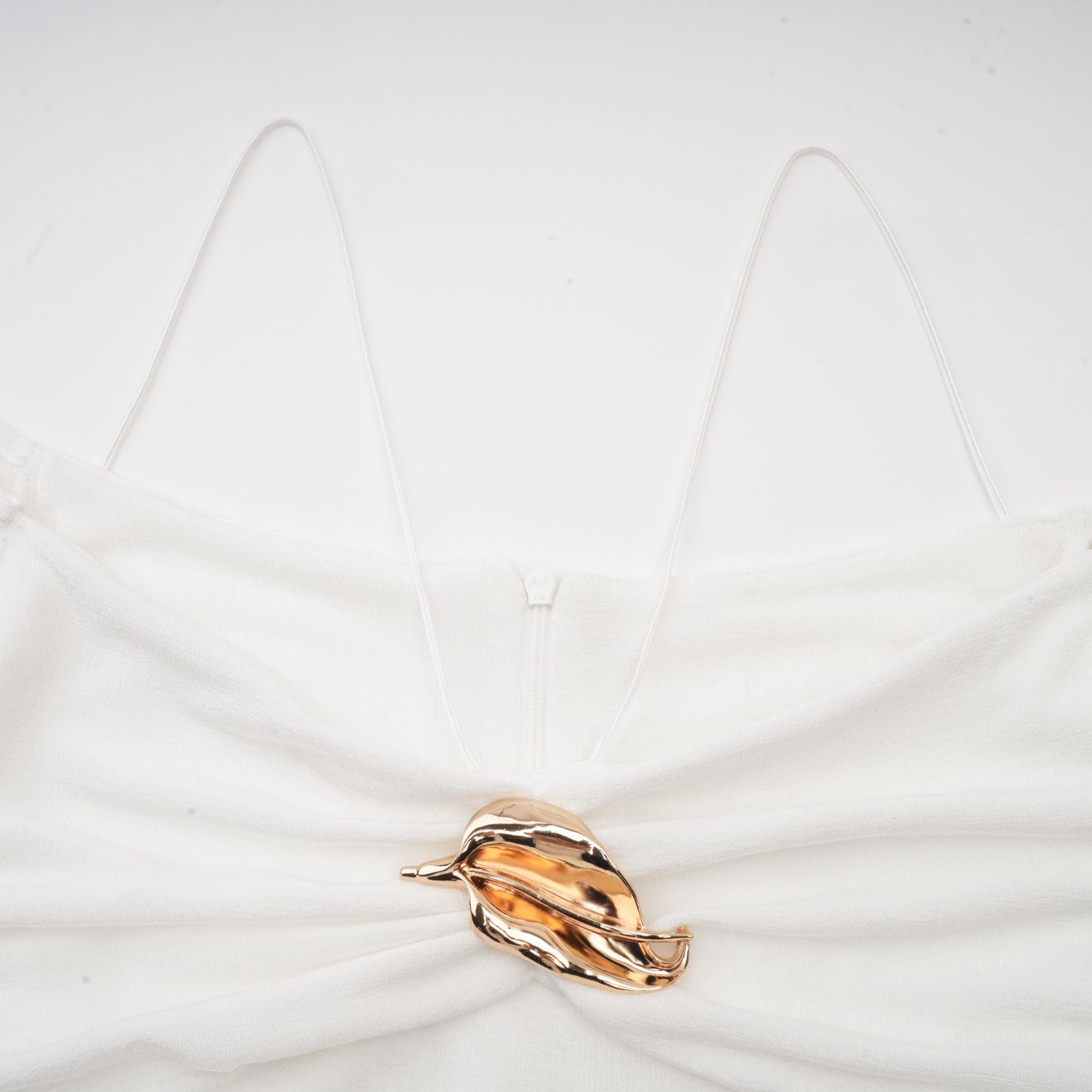 Nadine off-shoulder panelled maxi dress in White