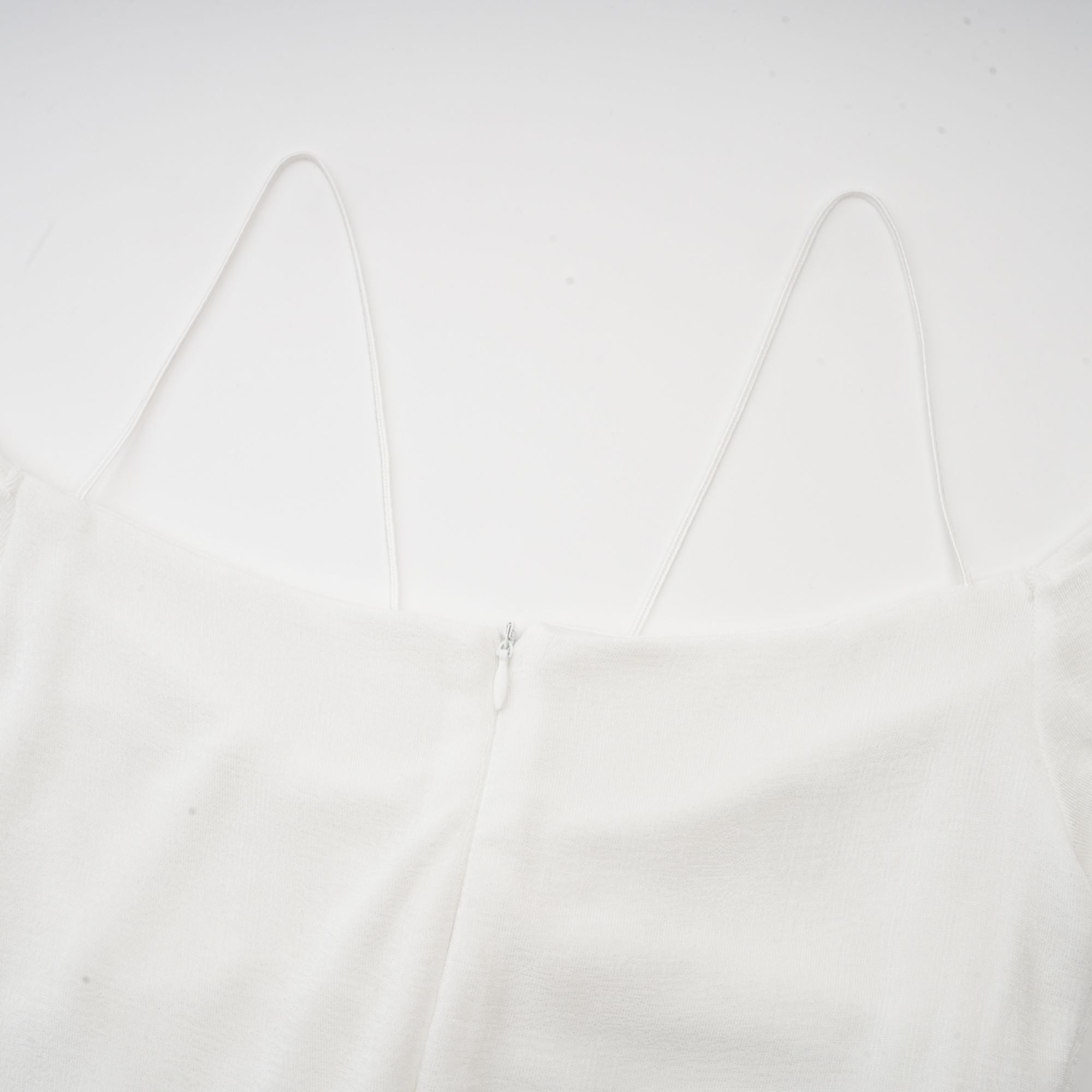 Nadine off-shoulder panelled maxi dress in White