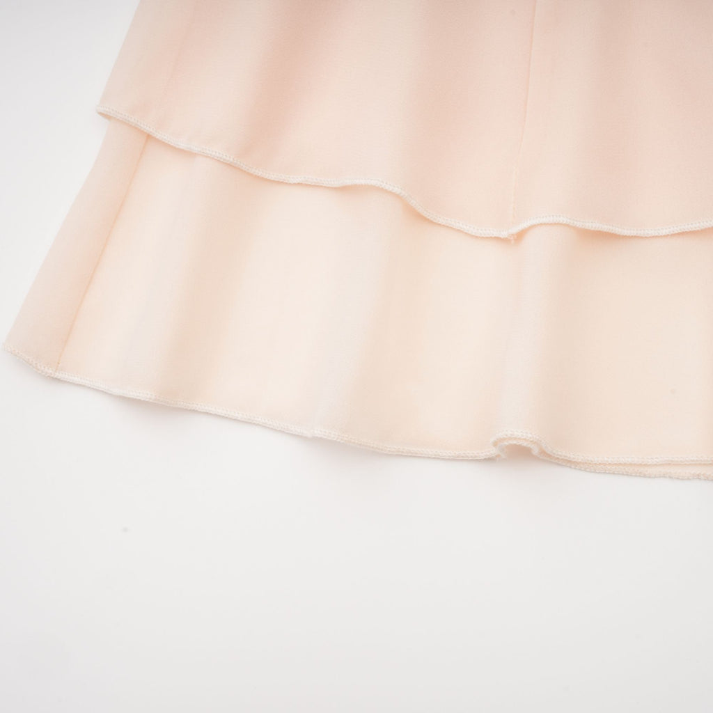 Esmerie Sleeveless Bustier Mini Dress with Back Tie Detail