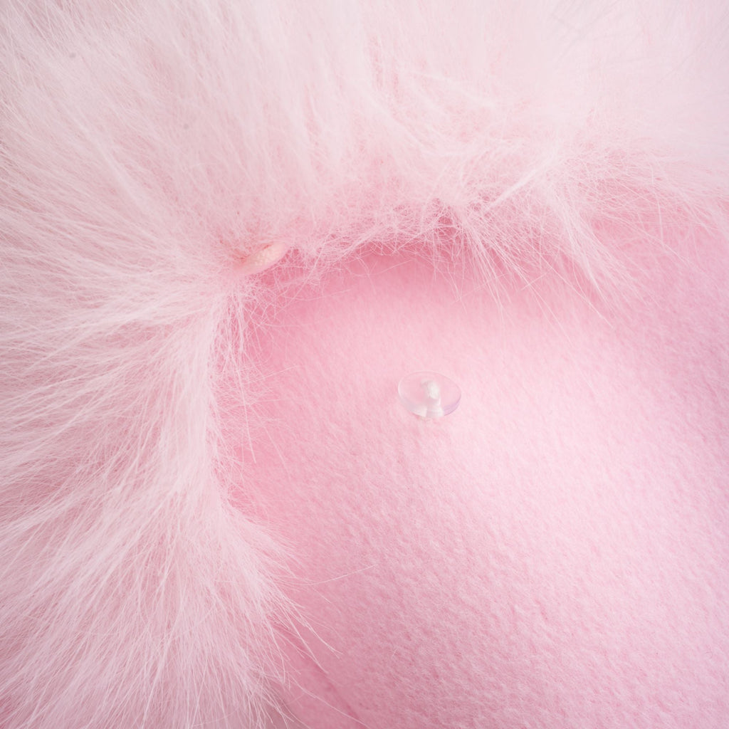 Louisette pink faux-fur overcoat