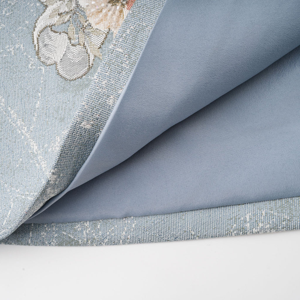 Aliénor blå broderad minikjol