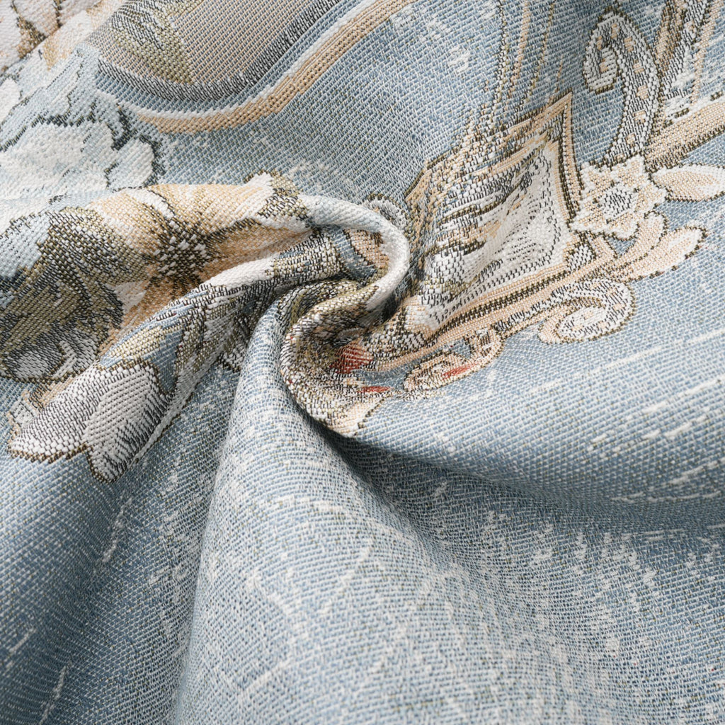 Aliénor blå broderad minikjol