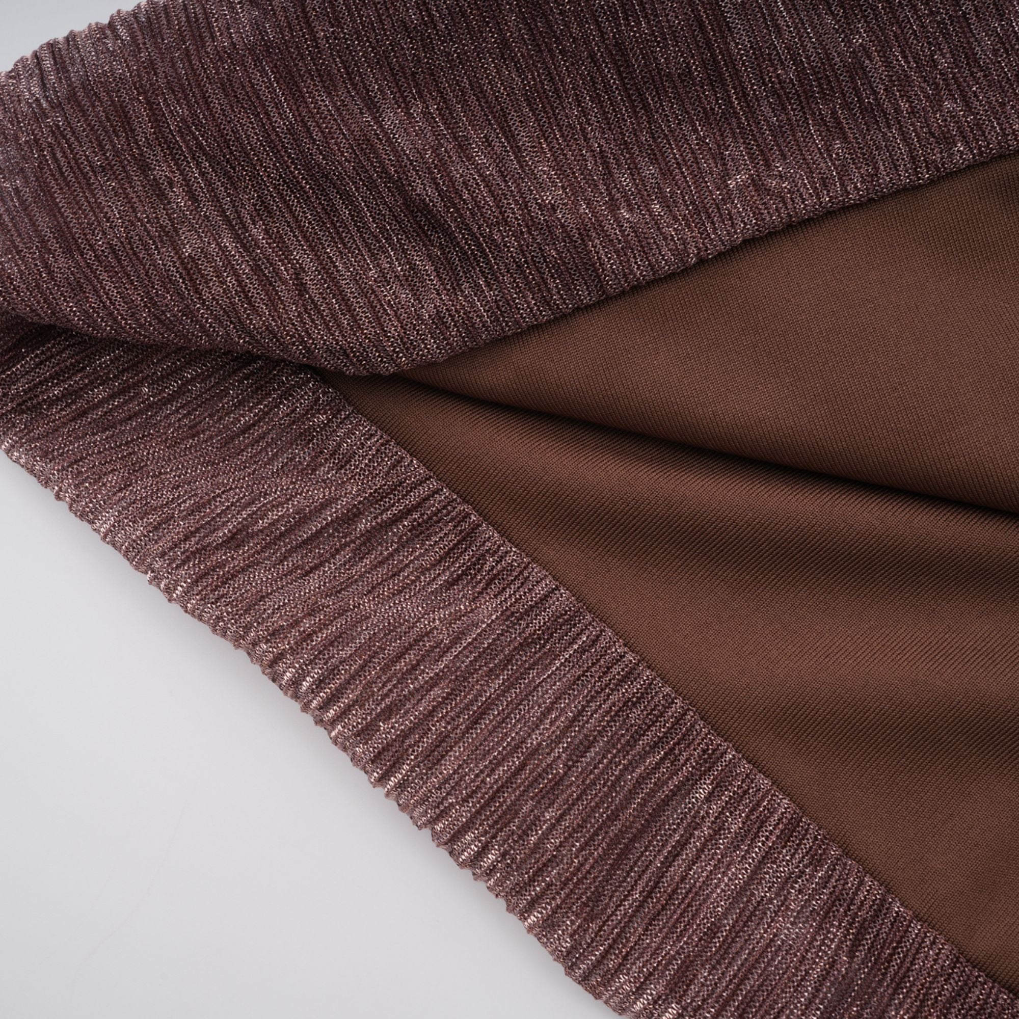 Delphine ribbon-design corset maxi dress in Brown