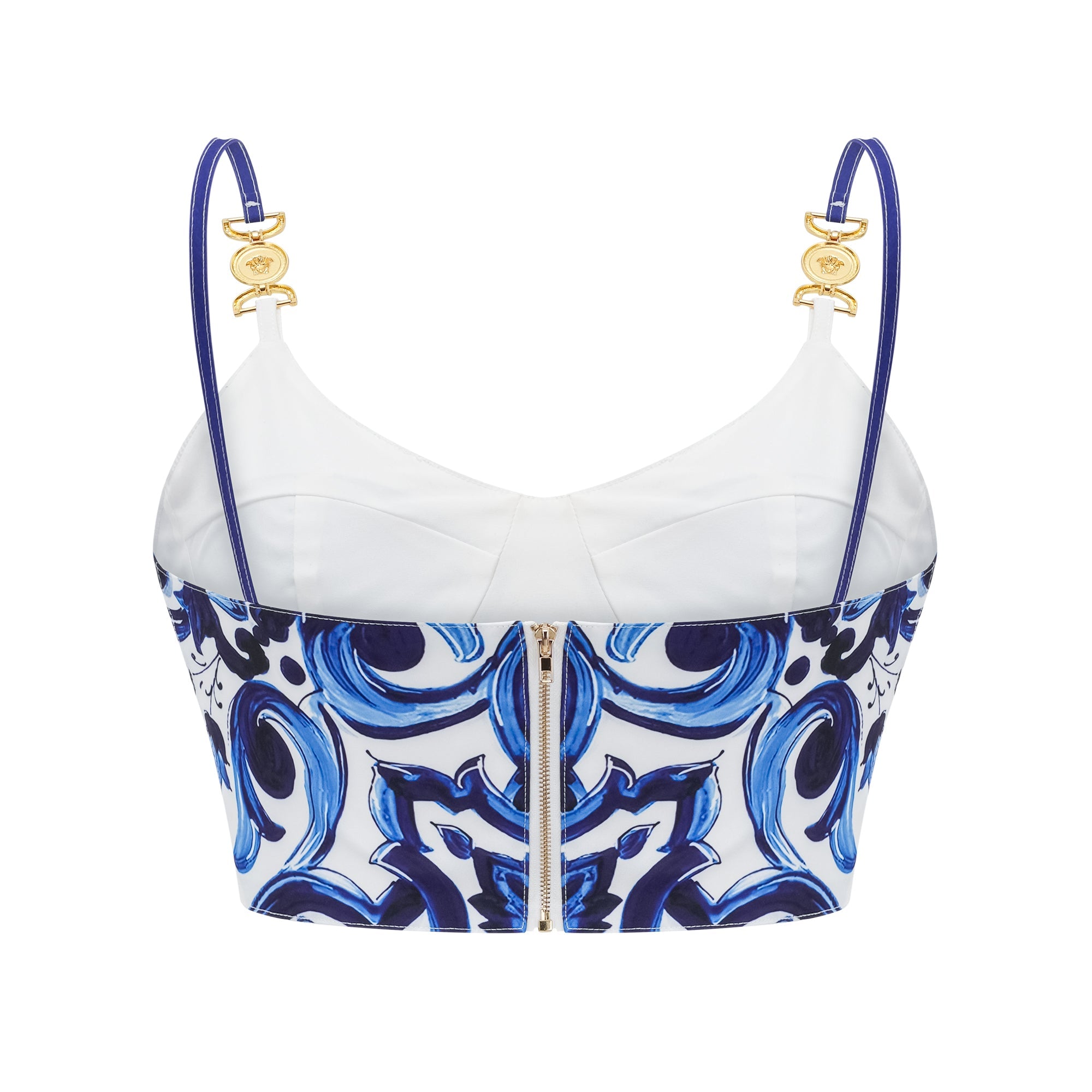 Allegra matchande set med grafiskt tryck, topp och kjol