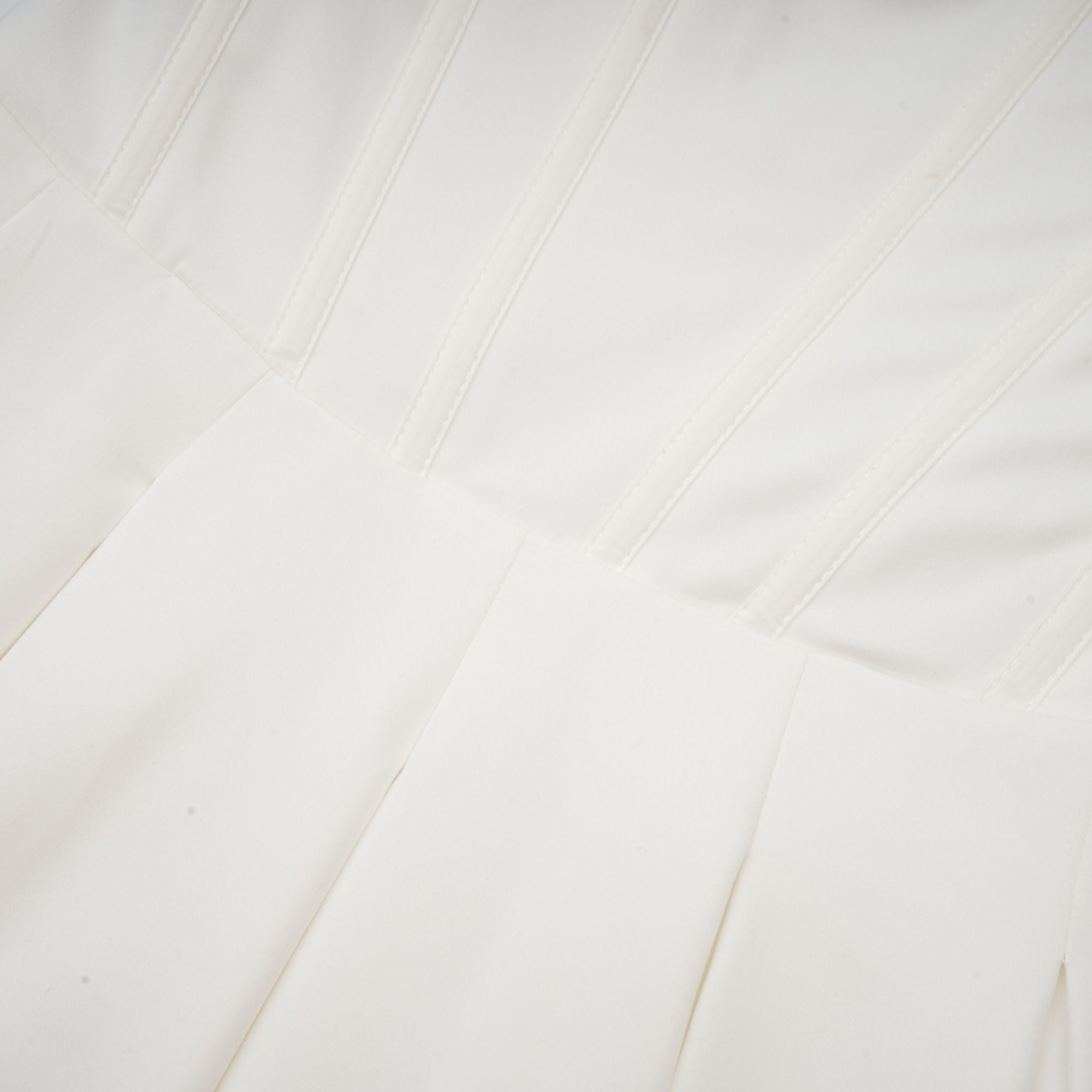 Katherine White Off-Shoulder Corset Midi Dress