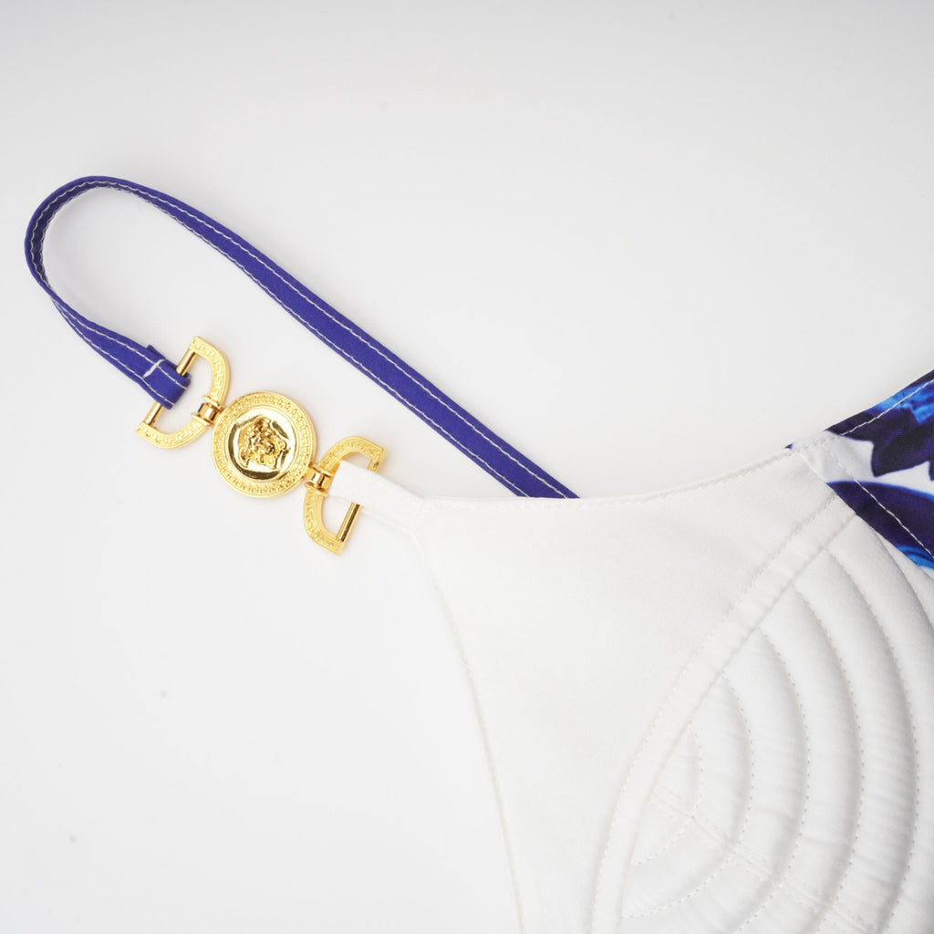 Allegra matchande set med grafiskt tryck, topp och kjol