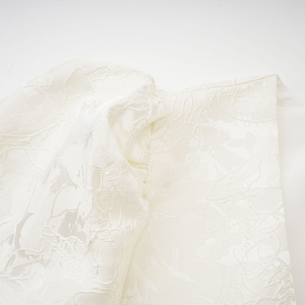 Colette white jacquard tiered mini dress