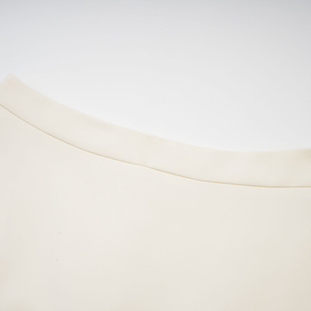 Coralie neutrala 3D-blommiga topp- och kjolset med matchande mönster