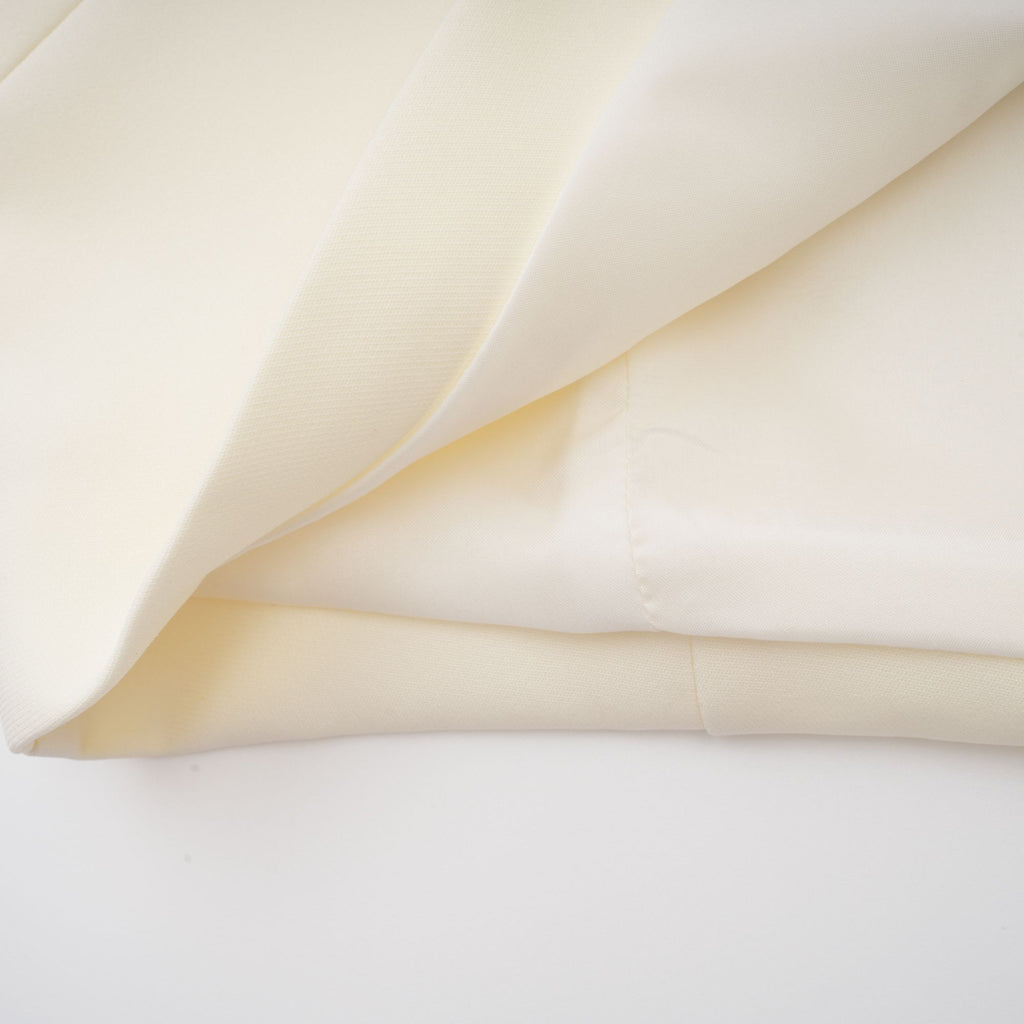 Coralie neutrala 3D-blommiga topp- och kjolset med matchande mönster