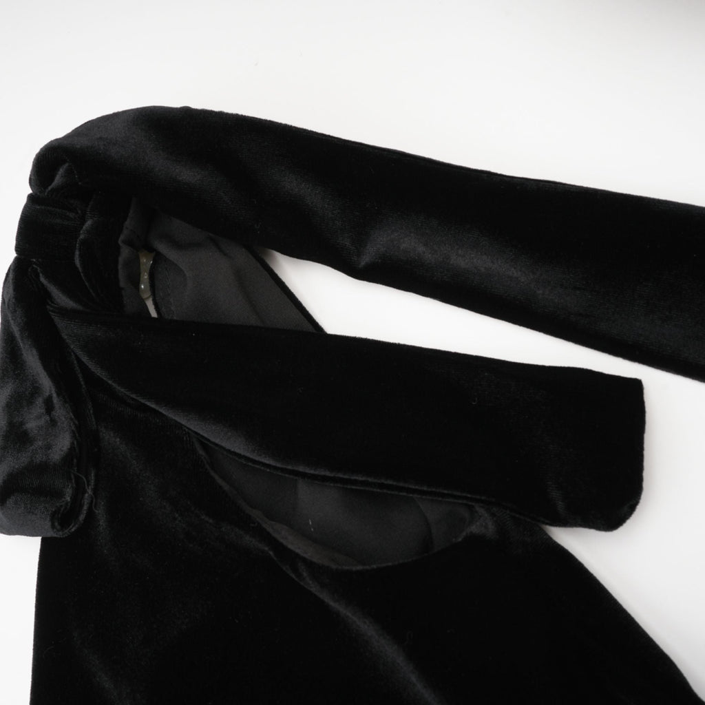 Robe longue Audrey en velours ornée dos nu