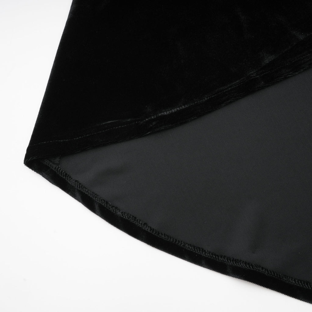 Robe longue Audrey en velours ornée dos nu