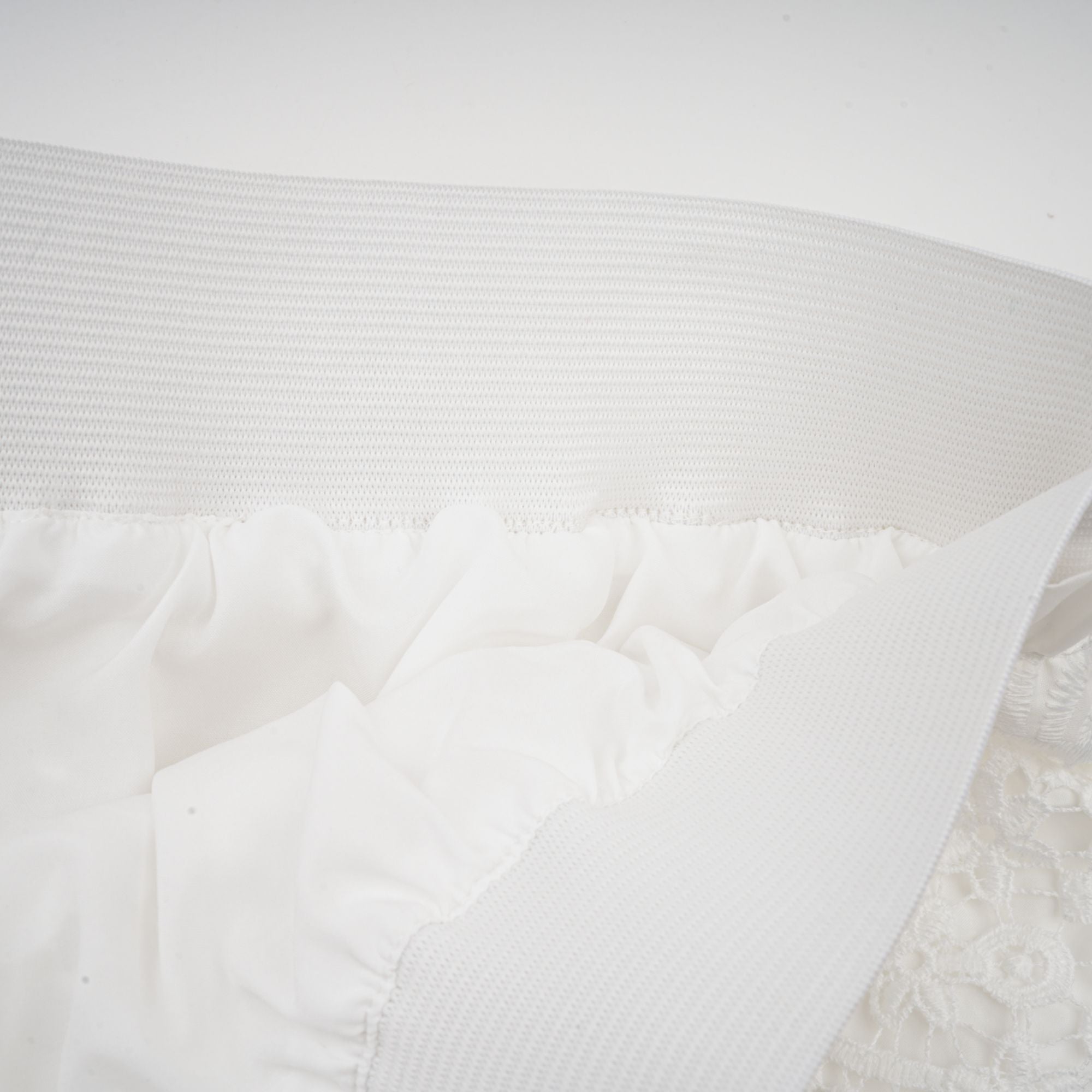 Raphaëlle lace-trim cut-out cropped top & trousers matching set