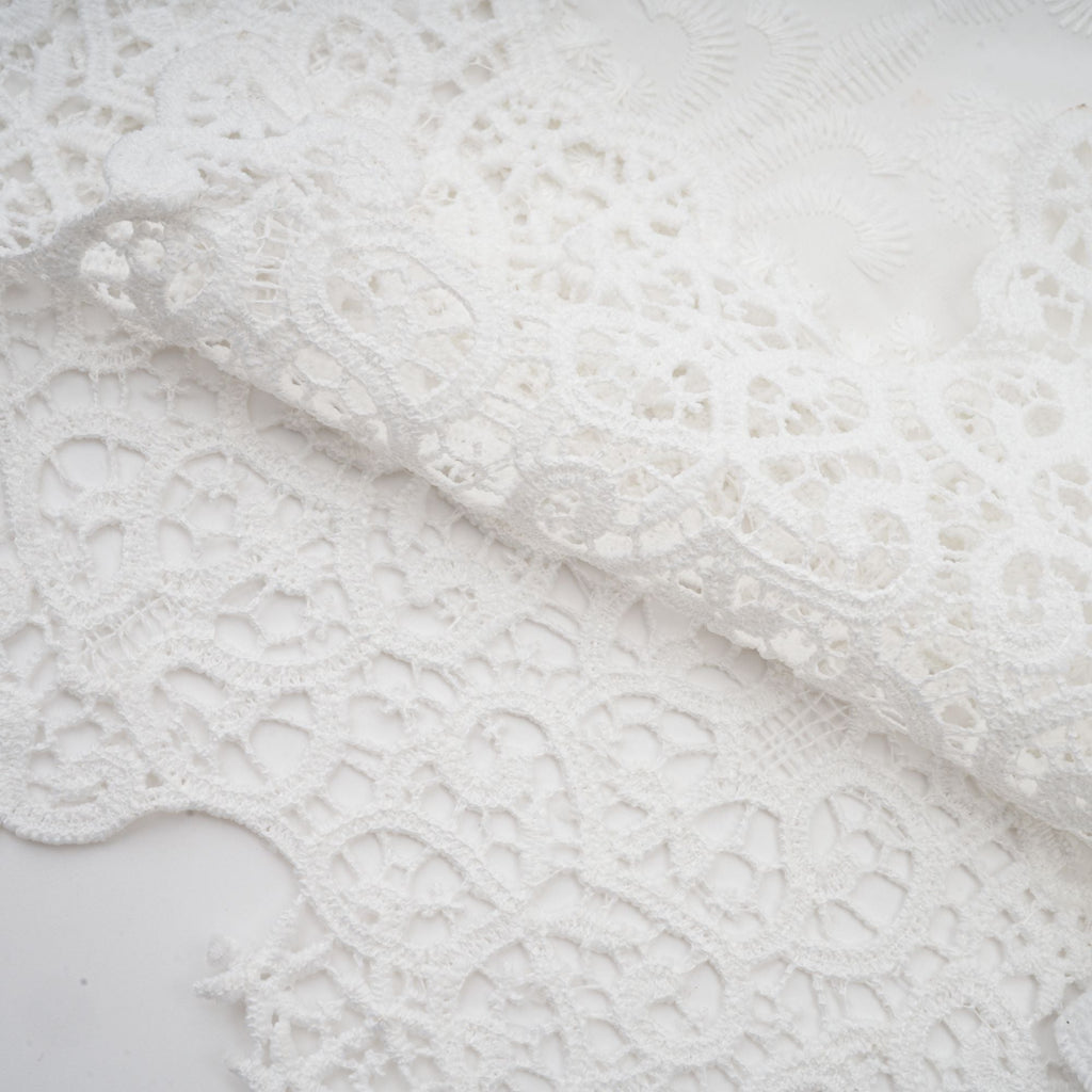 Raphaëlle lace-trim cut-out cropped top & trousers matching set