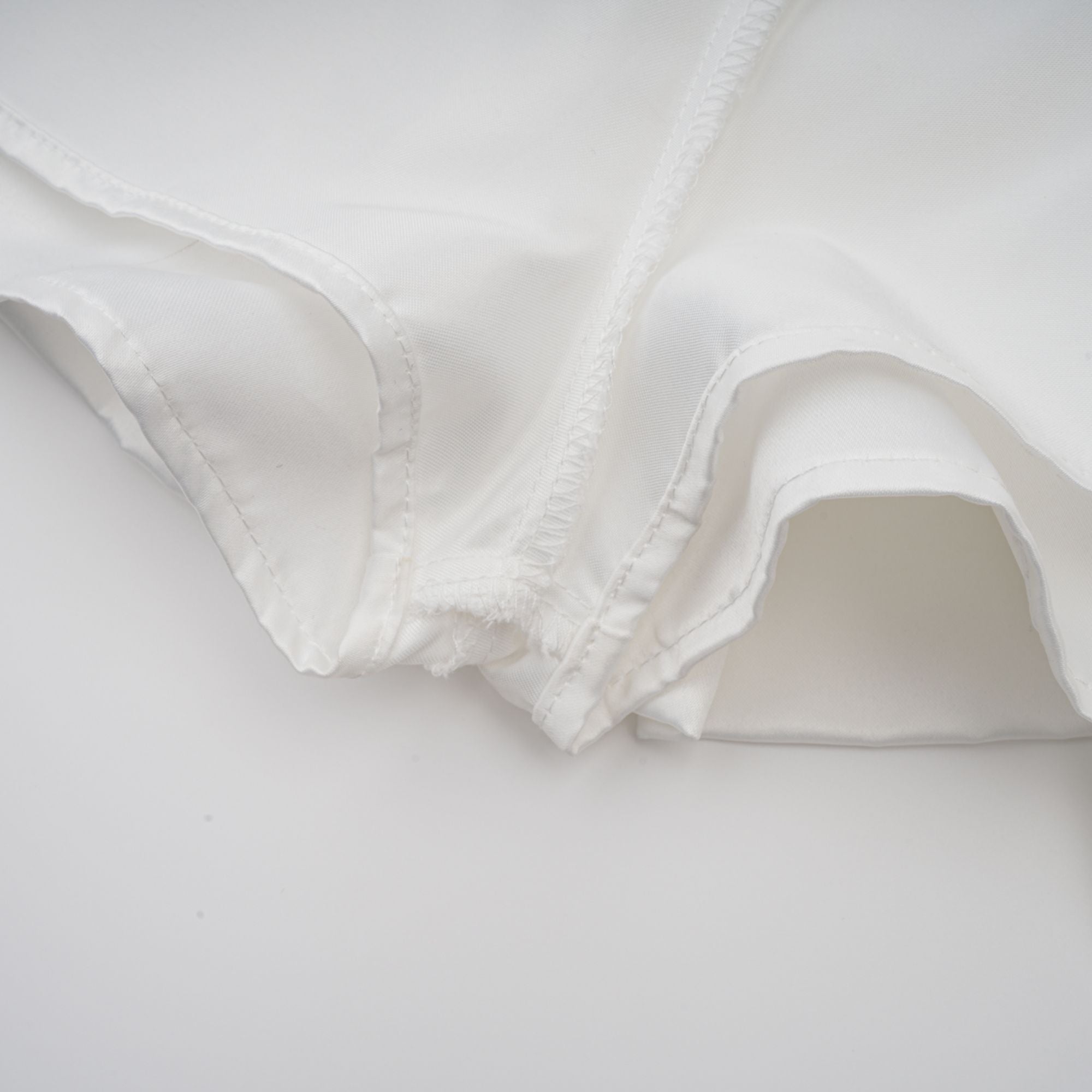 Olivia white halterneck ruffled mini dress