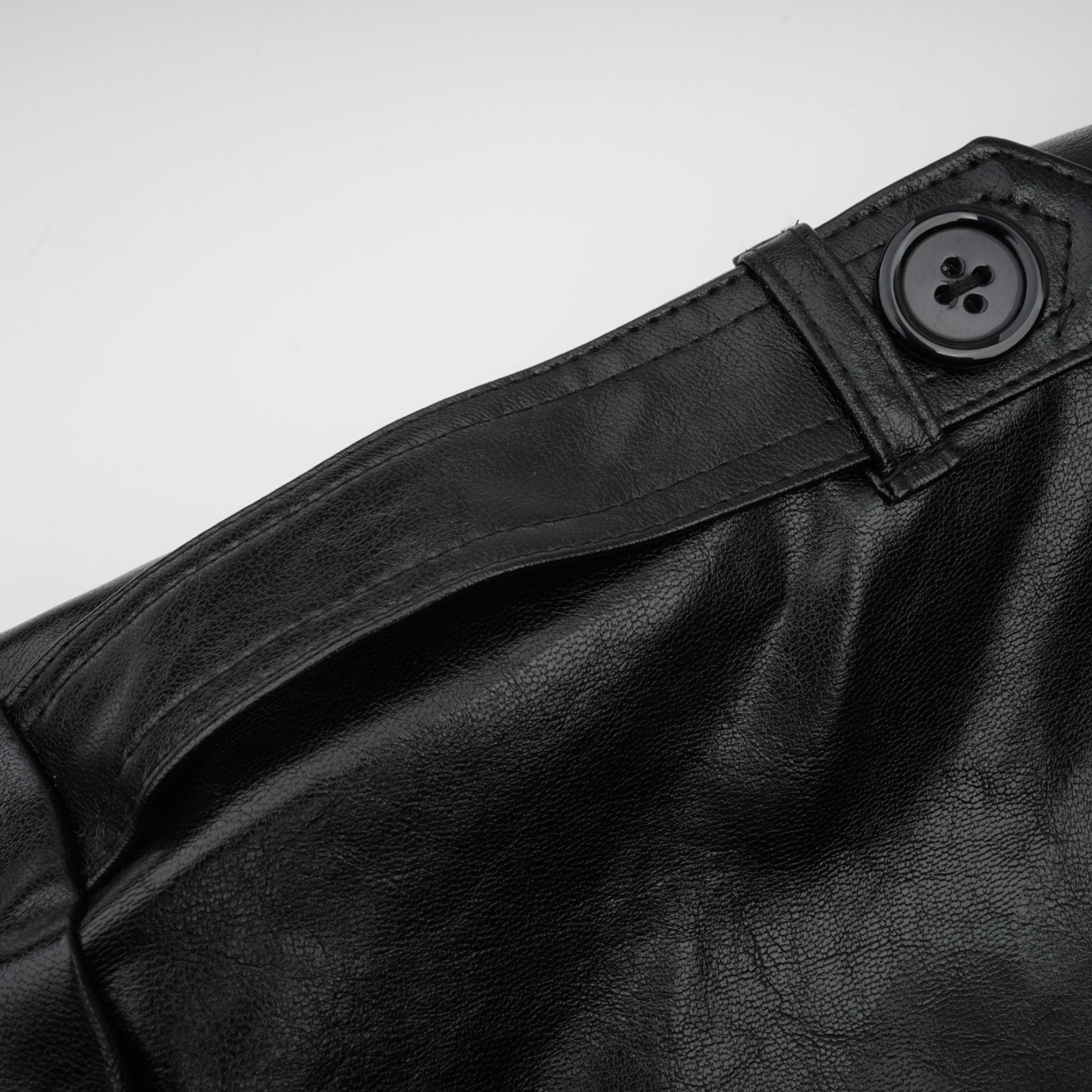 Virginie quiltad, kort skinnjacka