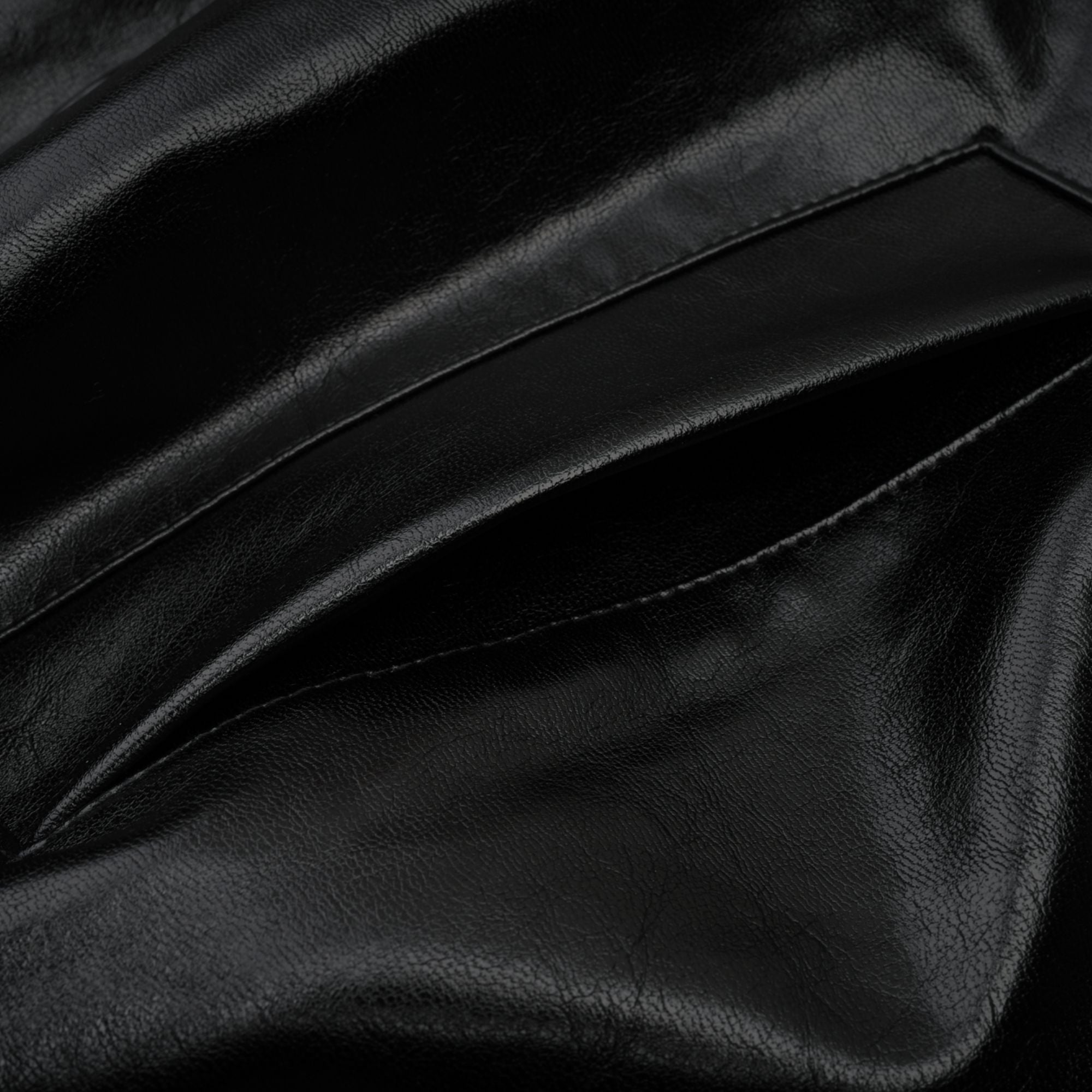 Virginie quiltad, kort skinnjacka