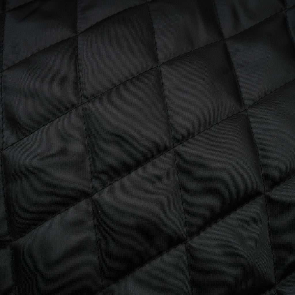 Virginie quiltad, kort skinnjacka