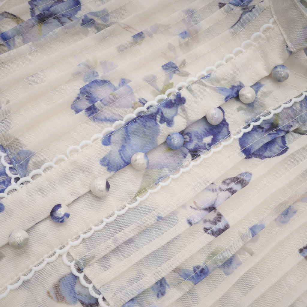 Blandine floral-print flared chiffon mini dress