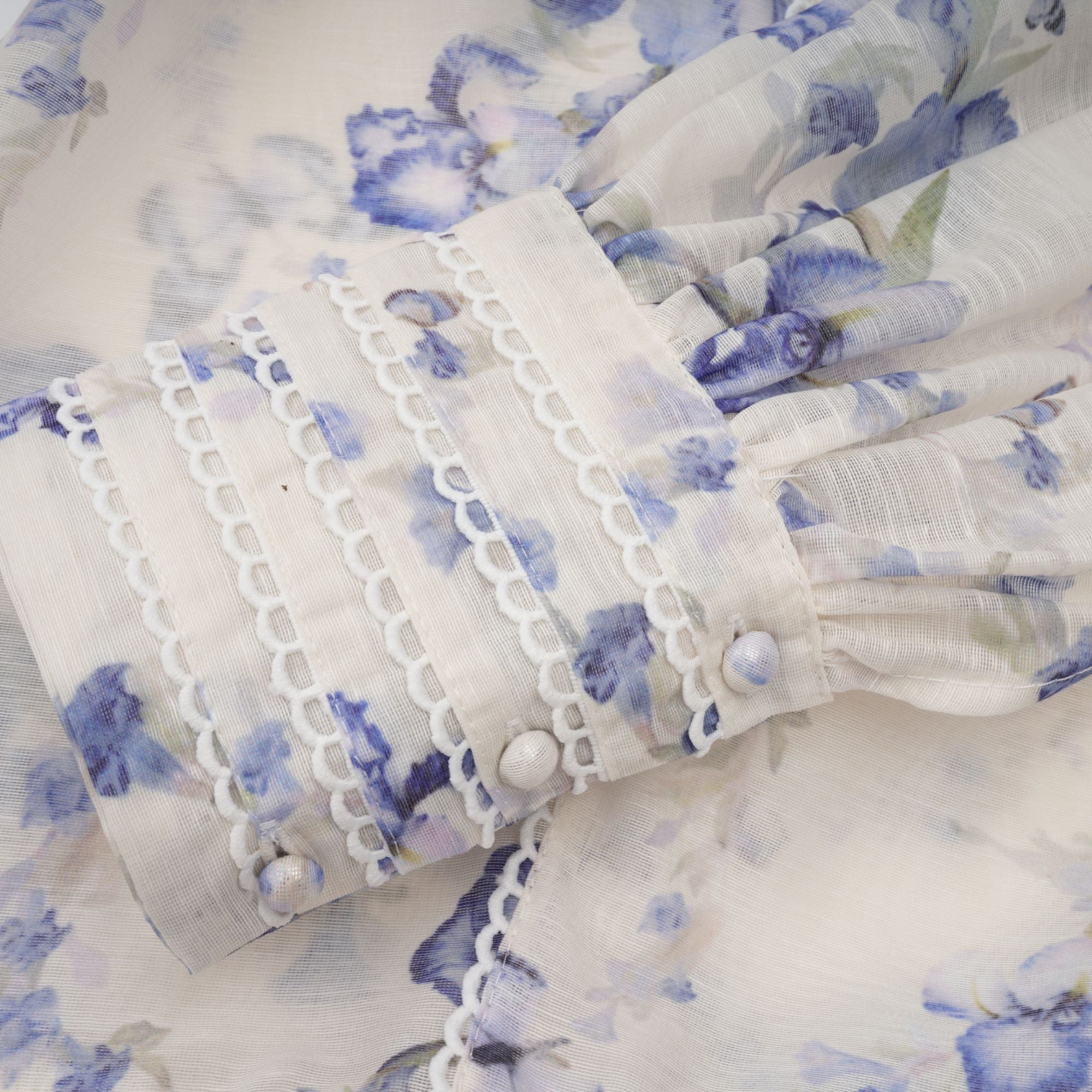 Blandine floral-print flared chiffon mini dress