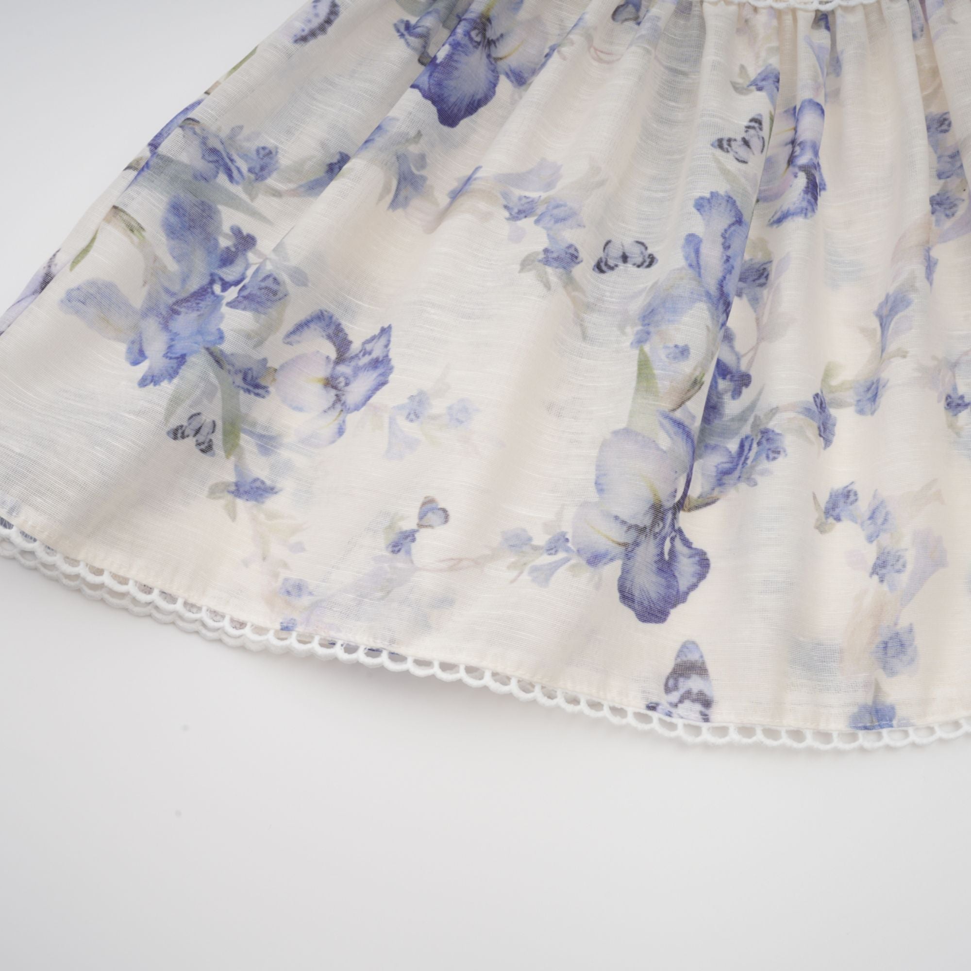 Blandine floral-print flared chiffon mini dress