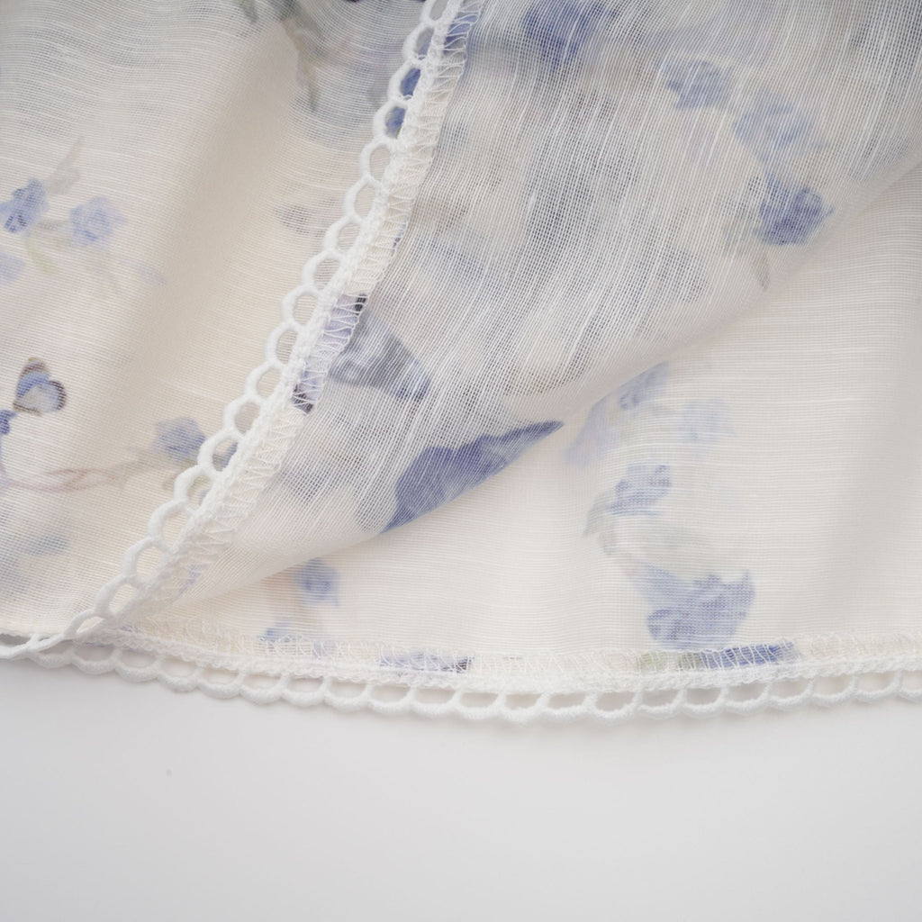 Blandine floral-print flared chiffon mini dress