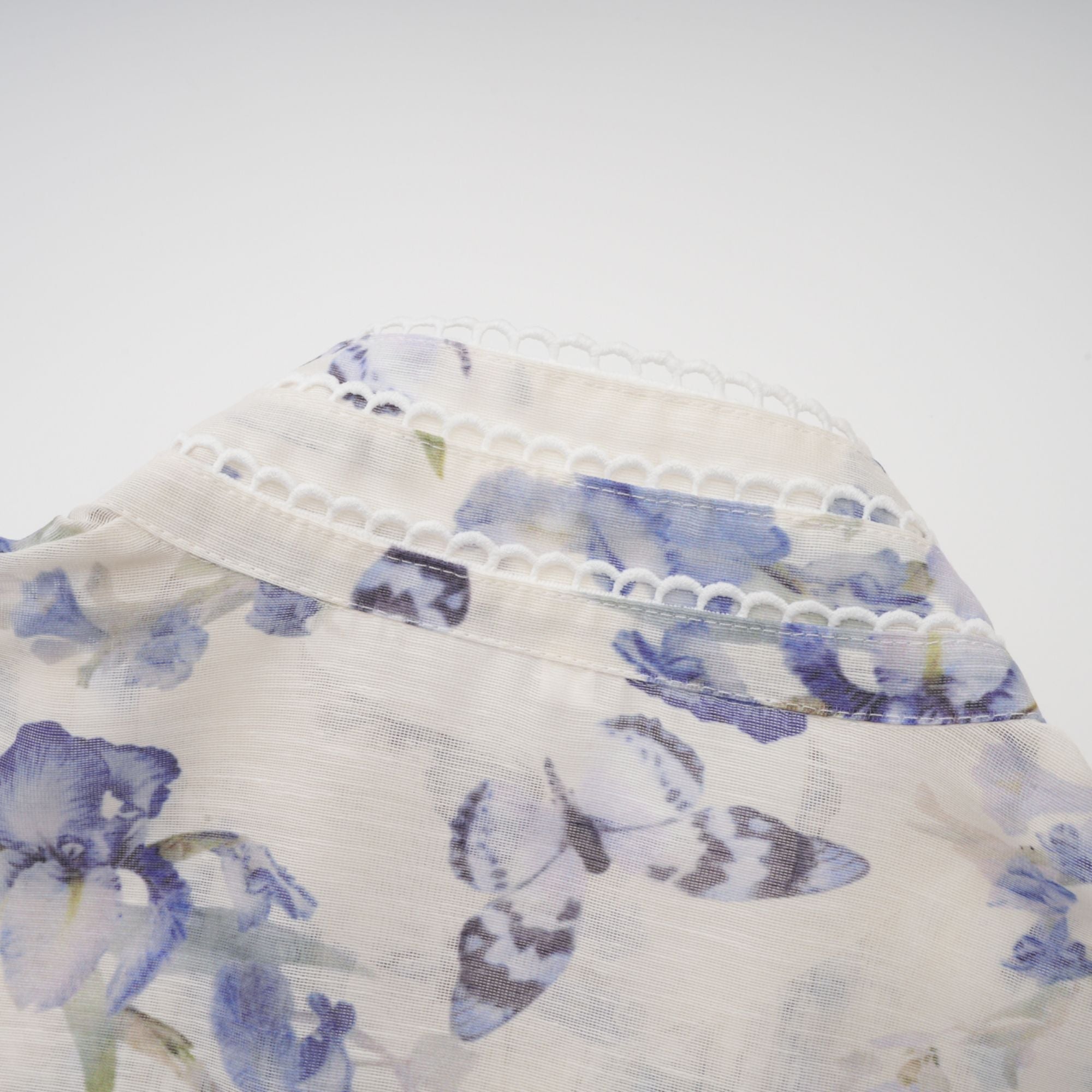 Blandine floral-print flared chiffon mini dress