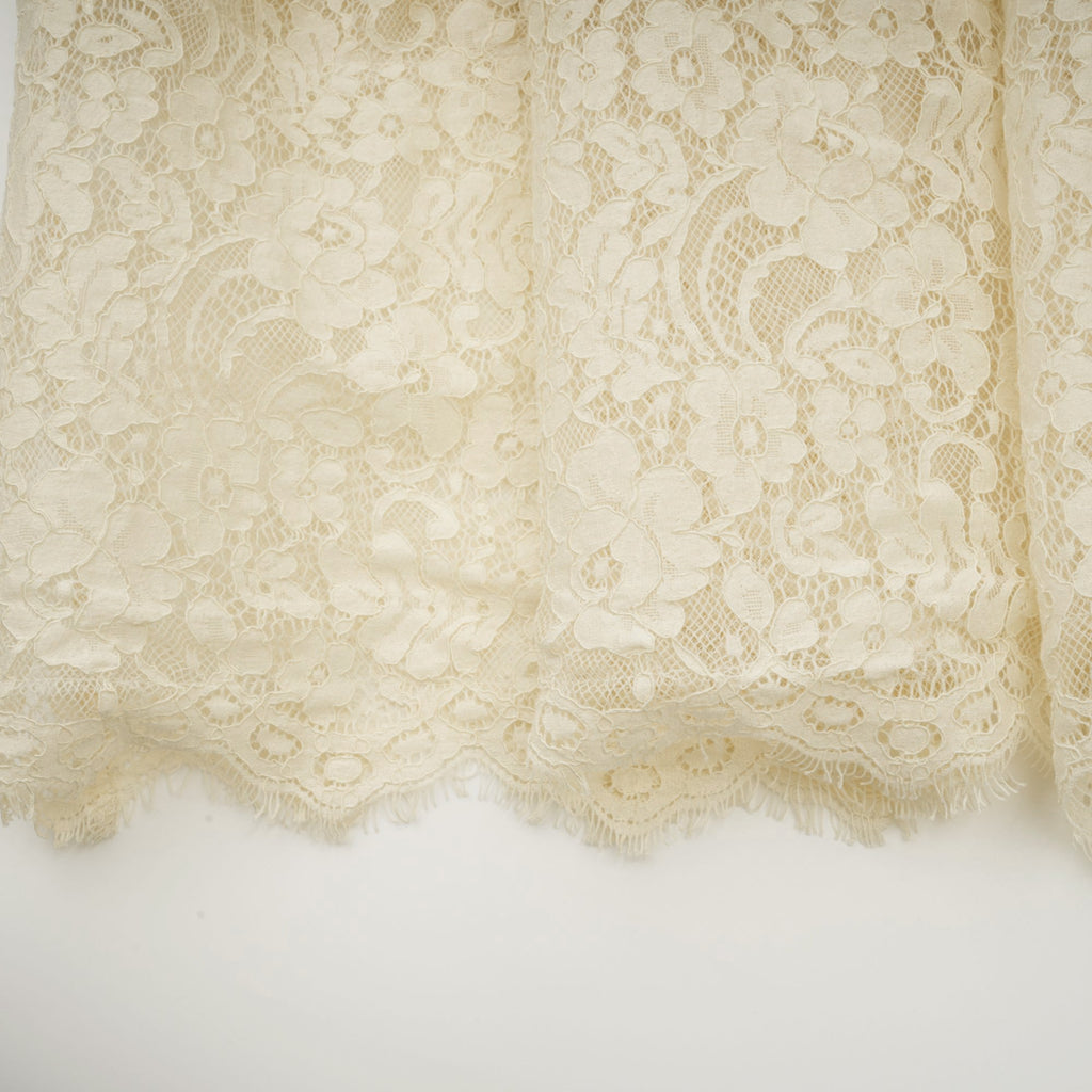 Éliane polka-dot lace-embroidered midi dress