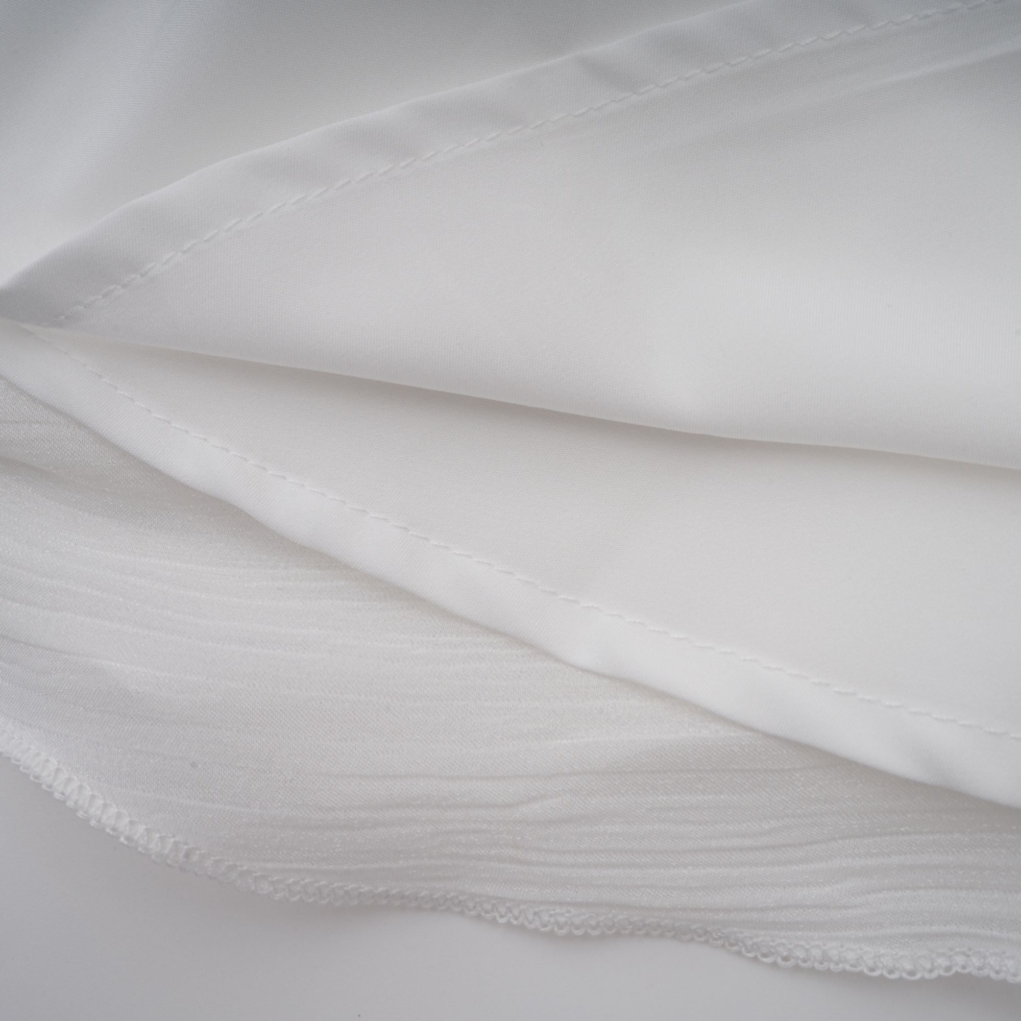 Mahault white pleated glitter-effect mini dress