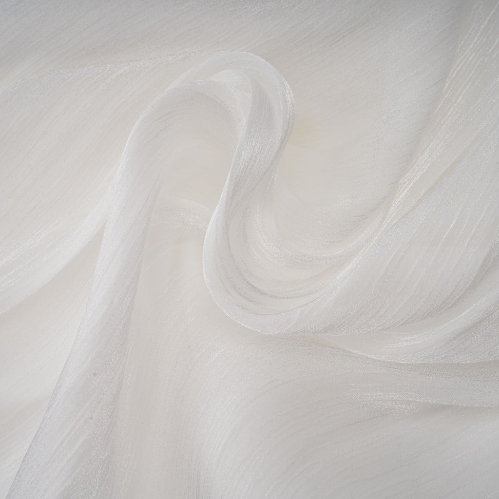 Mahault white pleated glitter-effect mini dress