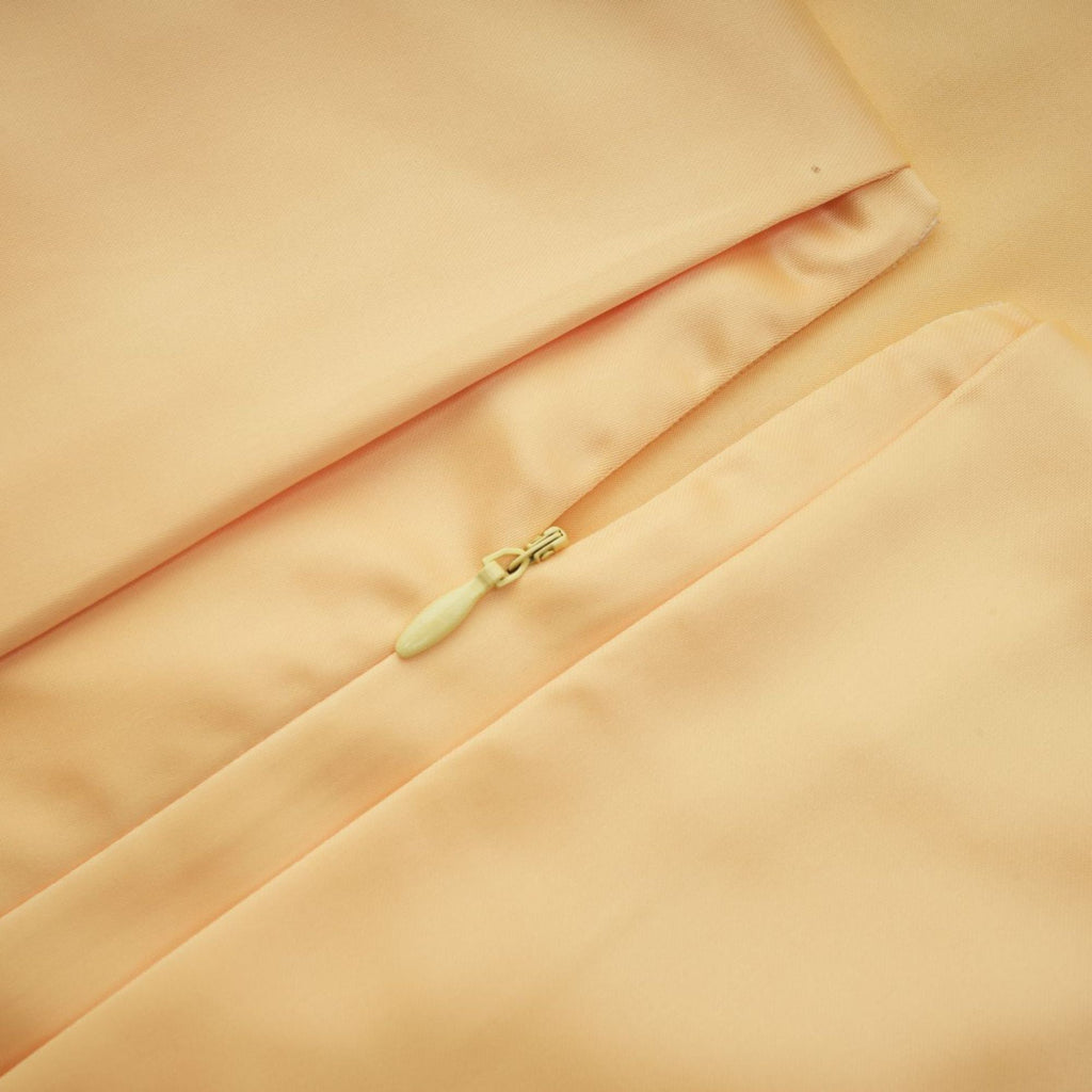 Avril Gul Blommig Broderad Miniklänning