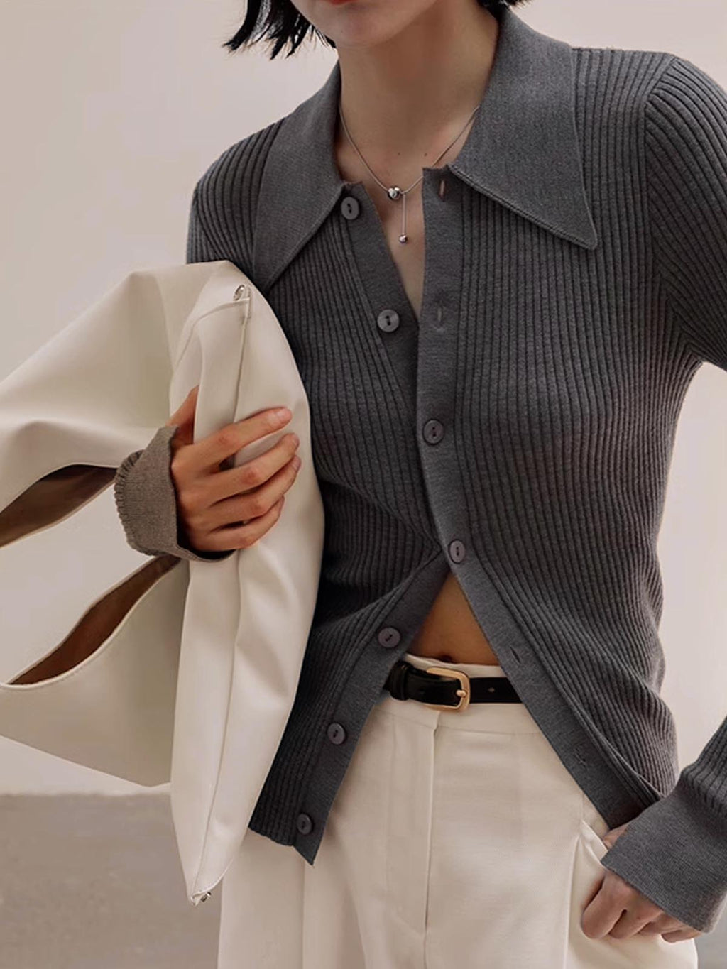 Jilly | Elegant Vest met Knopen Dames - Hoge Stretch met Viscose Afwerking