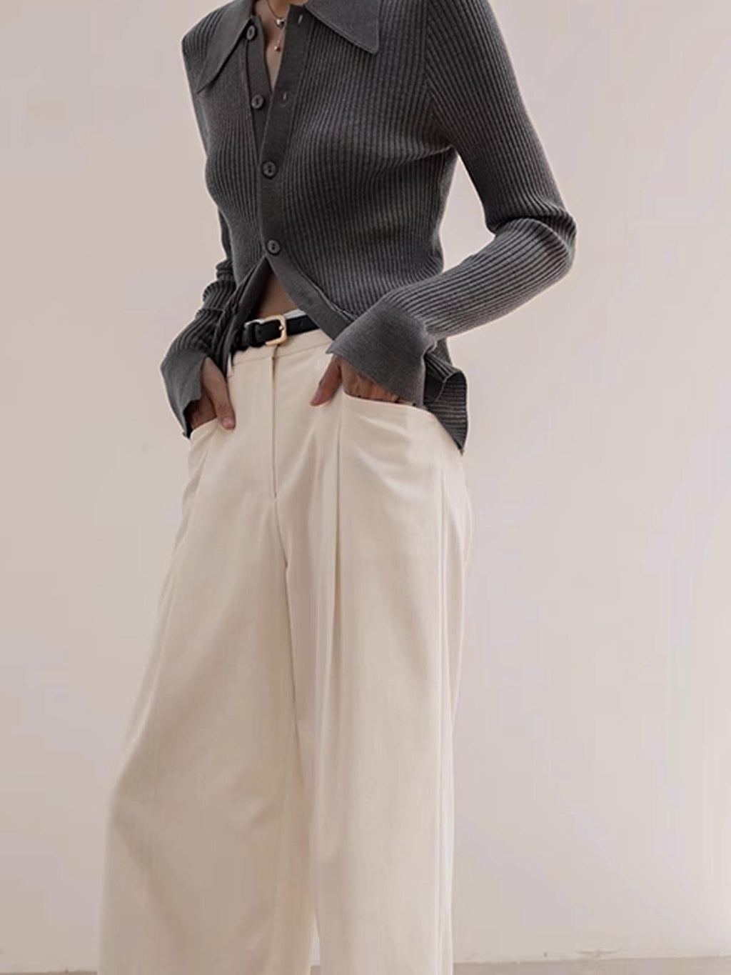 Jilly | Elegant Vest met Knopen Dames - Hoge Stretch met Viscose Afwerking