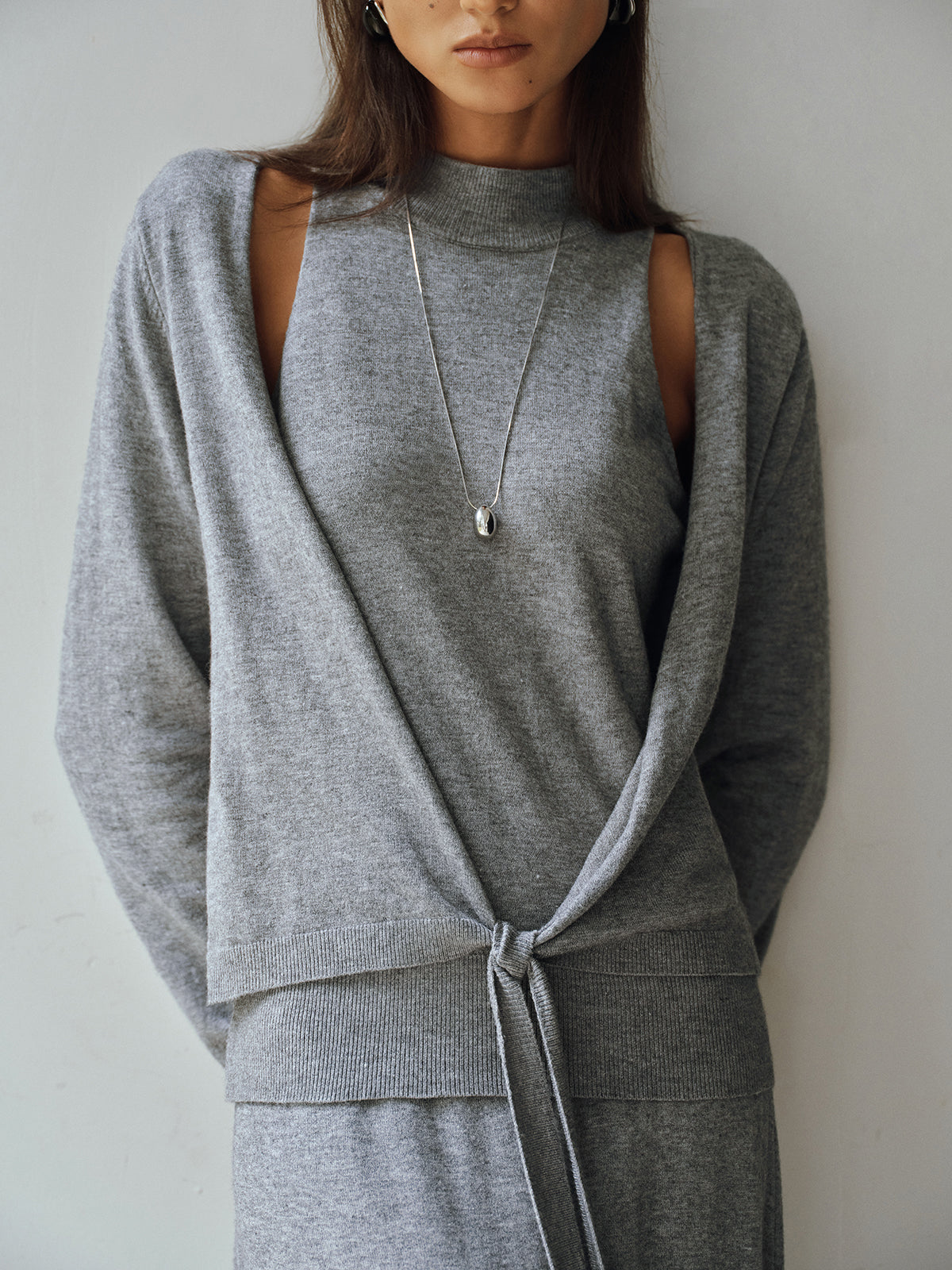 Livia | Tvådelat set för kvinnor - Trendig figurnära topp och kjol