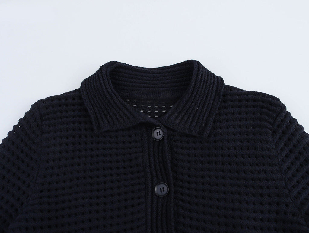 Gayle | Stickat set i två delar för kvinnor - Volangkappa och kjol, snyggt och bekvämt