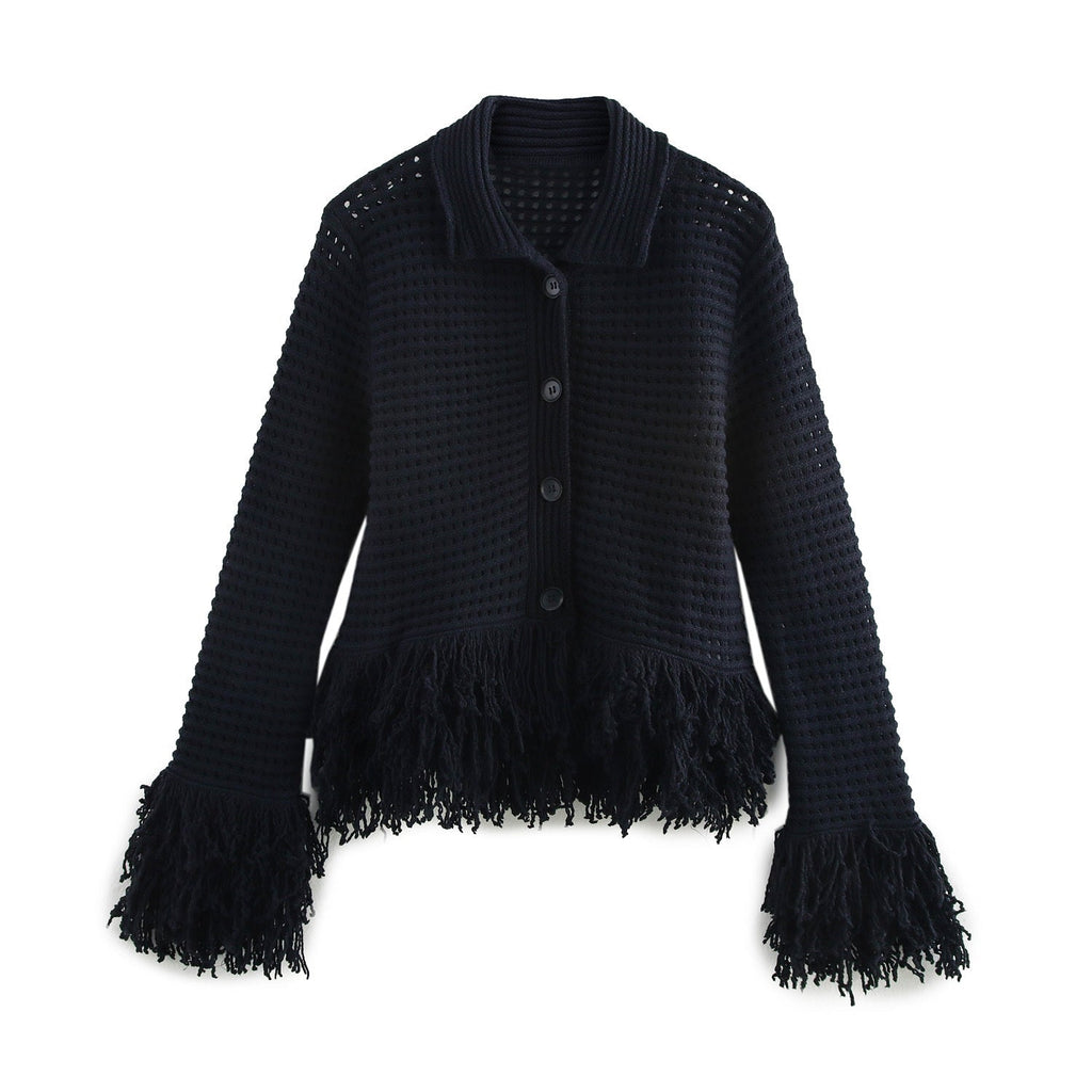 Gayle | Stickat set i två delar för kvinnor - Volangkappa och kjol, snyggt och bekvämt