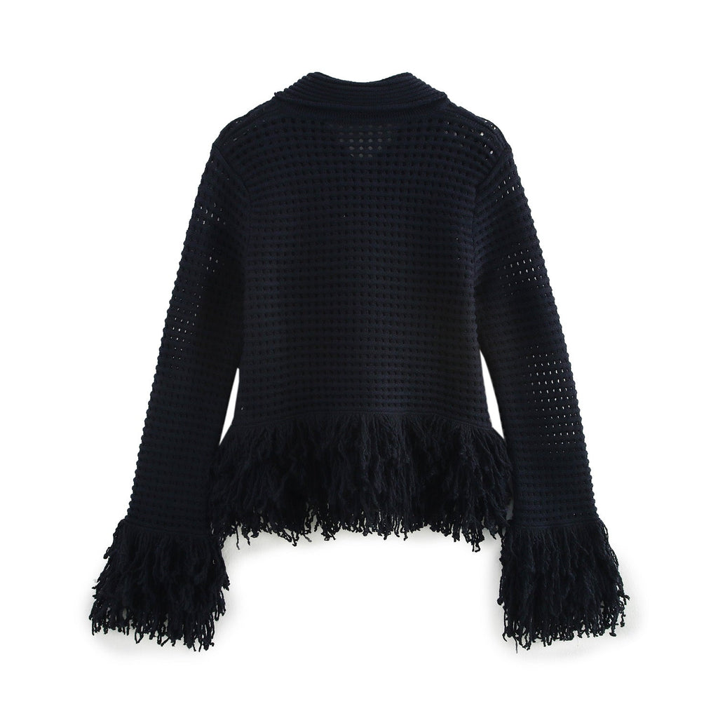 Gayle | Stickat set i två delar för kvinnor - Volangkappa och kjol, snyggt och bekvämt