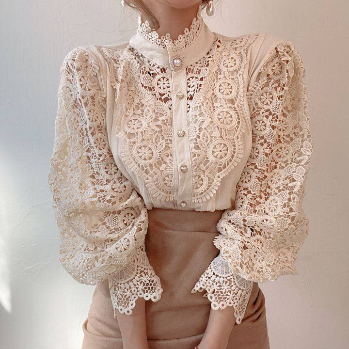 Elegante Kanten Blouse