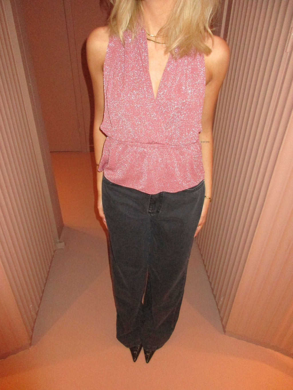 Mirry | Chique Halter Top met Open Rug voor Dames