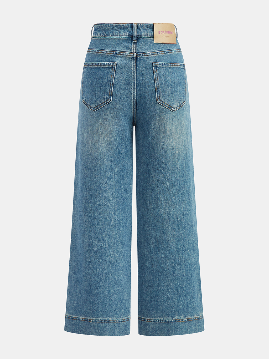 Yara | Hoge Taille Flared Broek Dames - Denim met Wijde Pijpen