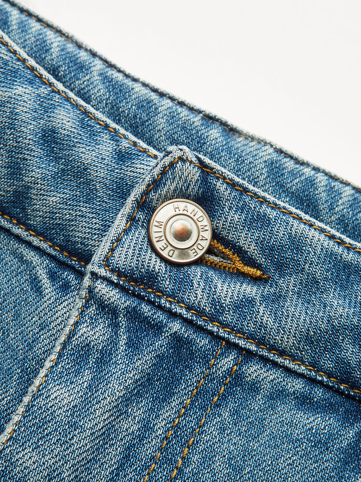 Yara | Utsvängda byxor med hög midja för kvinnor - Denim med vida ben