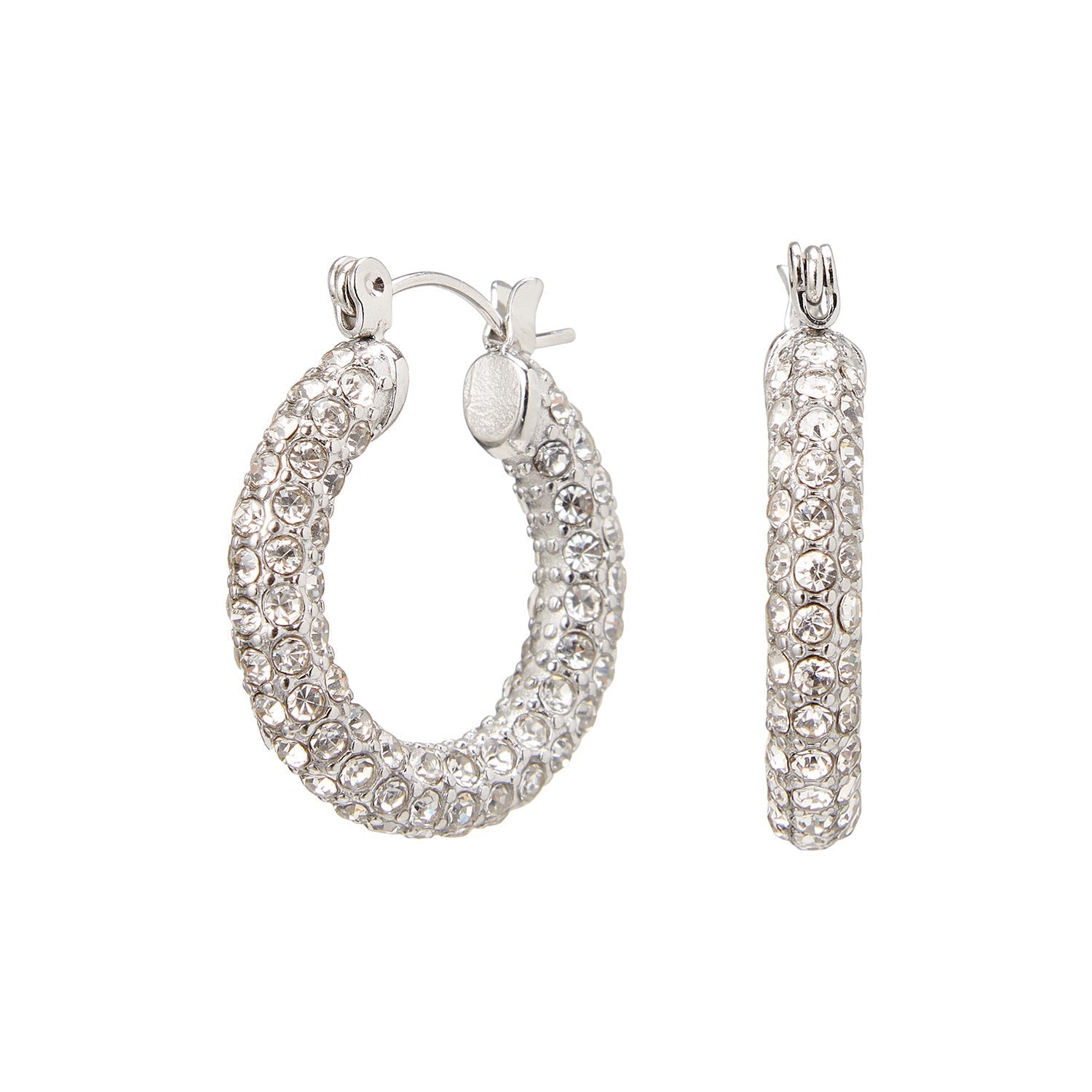 Judie | Elegante Hoops Oorbellen met Zirconia Steentjes
