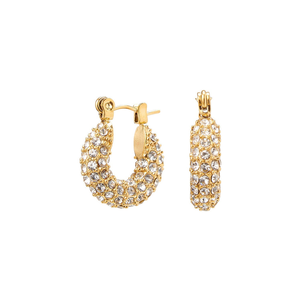 Judie | Elegante Hoops Oorbellen met Zirconia Steentjes