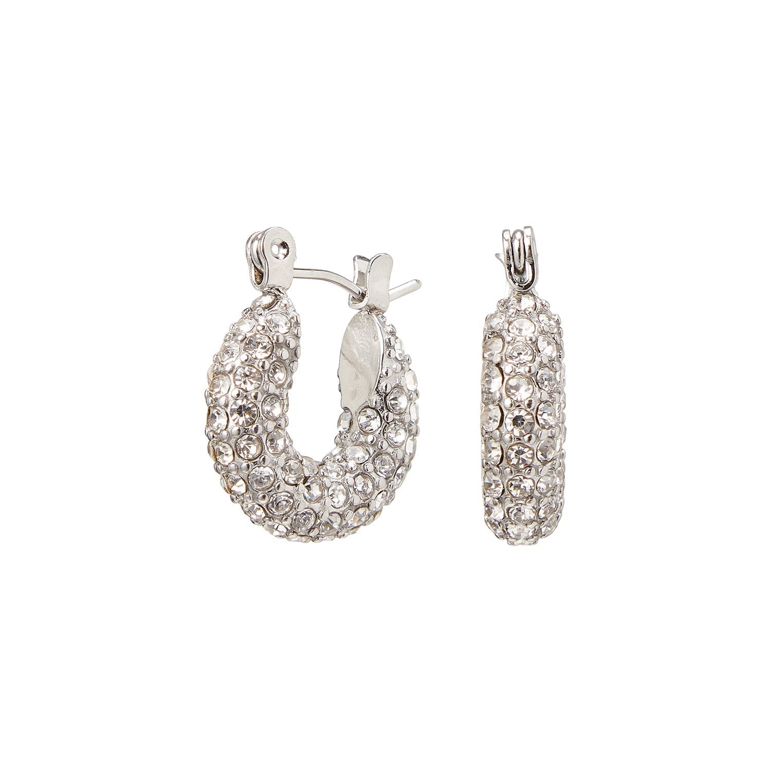 Judie | Elegante Hoops Oorbellen met Zirconia Steentjes