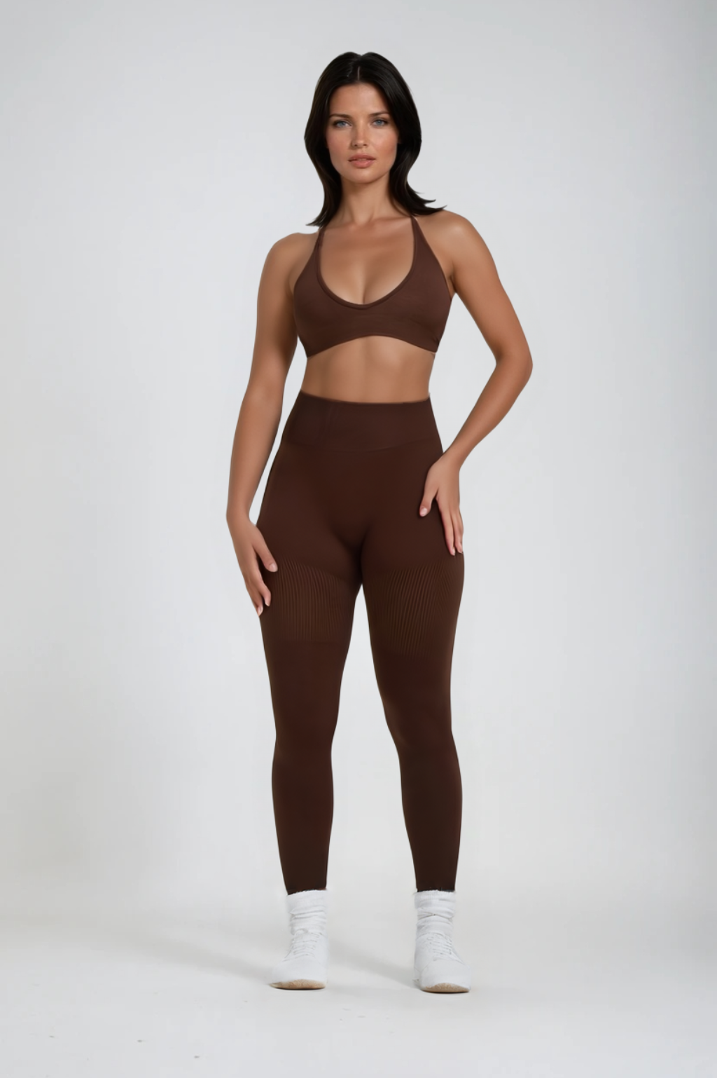 Vimora | Dames Sportlegging - High Waist met Ribbel Ontwerp